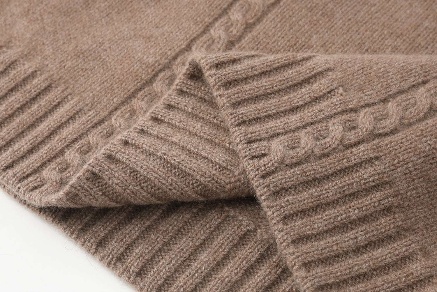 Half Turtleneck Thickened Cable Pullover