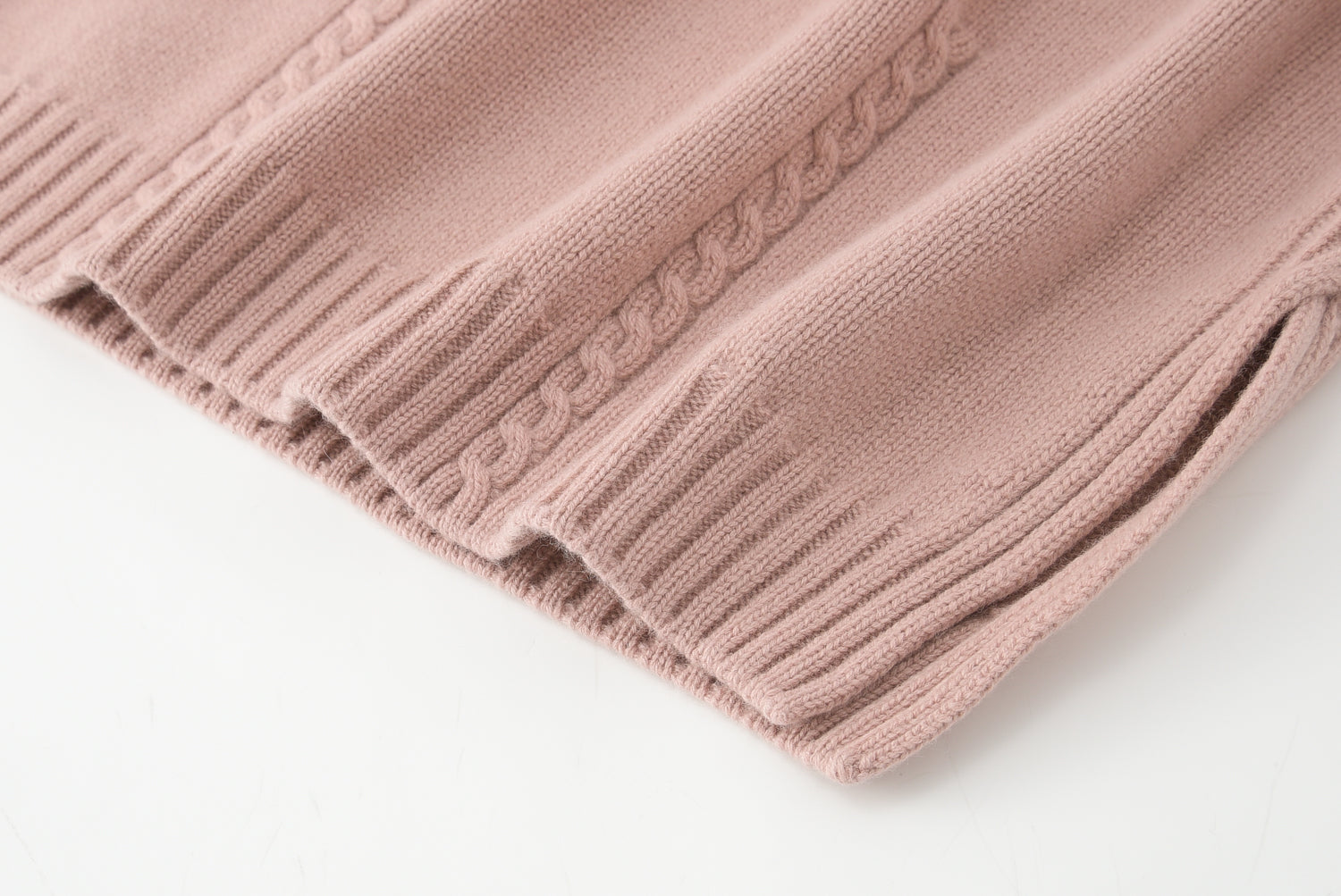 Half Turtleneck Thickened Cable Pullover