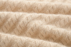 Small Lapel Cable Cardigan