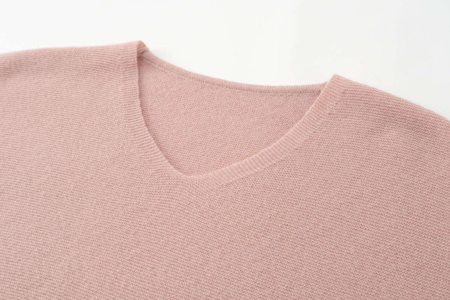 V-Neck Double Stitch Lantern Sleeve Pullover