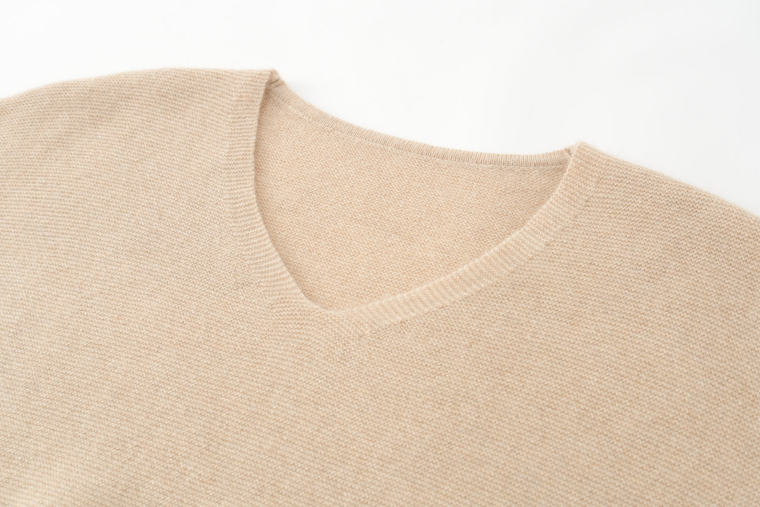 V-Neck Double Stitch Lantern Sleeve Pullover