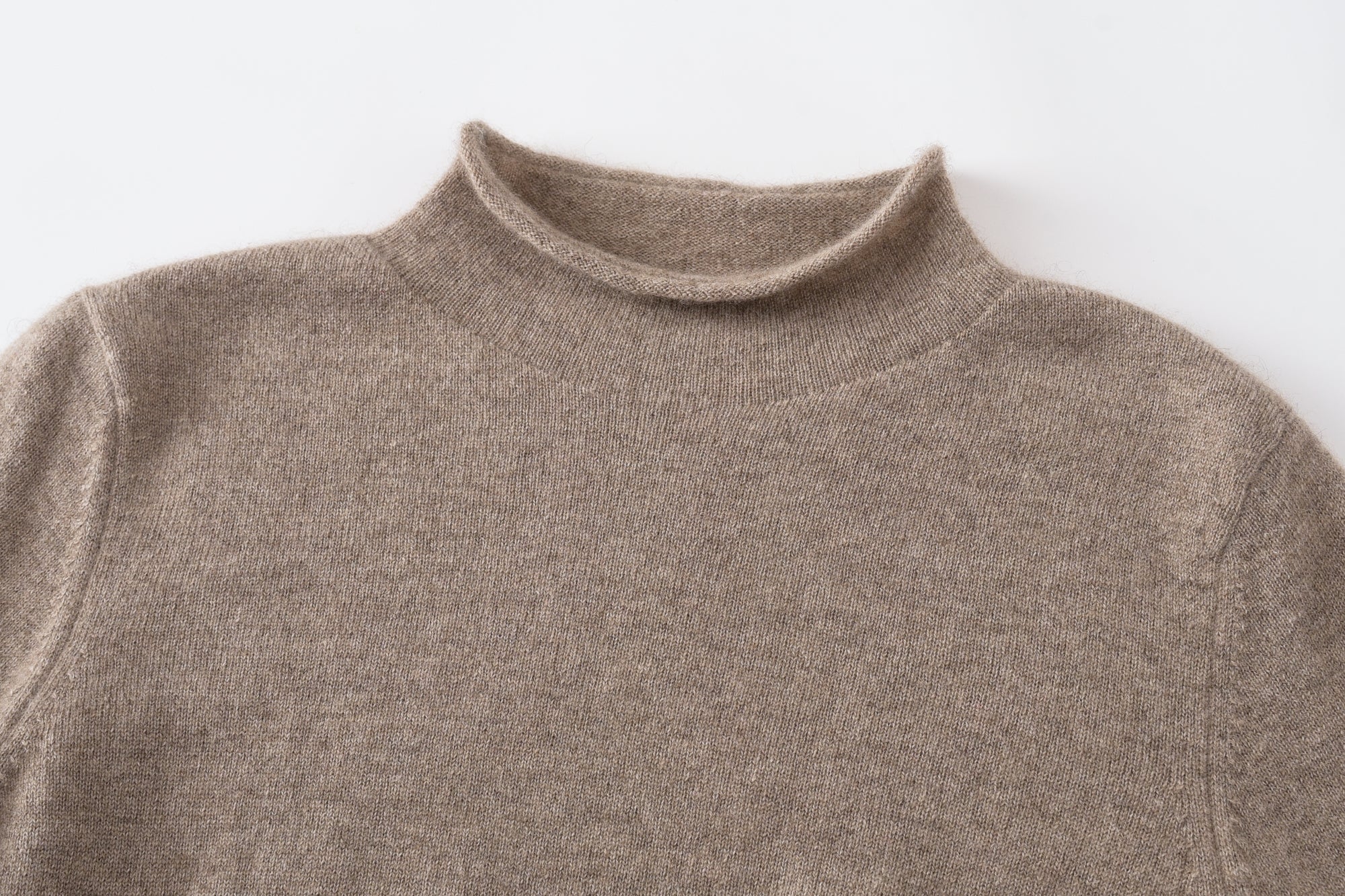 Mesh Pullover With Self Neck Collar