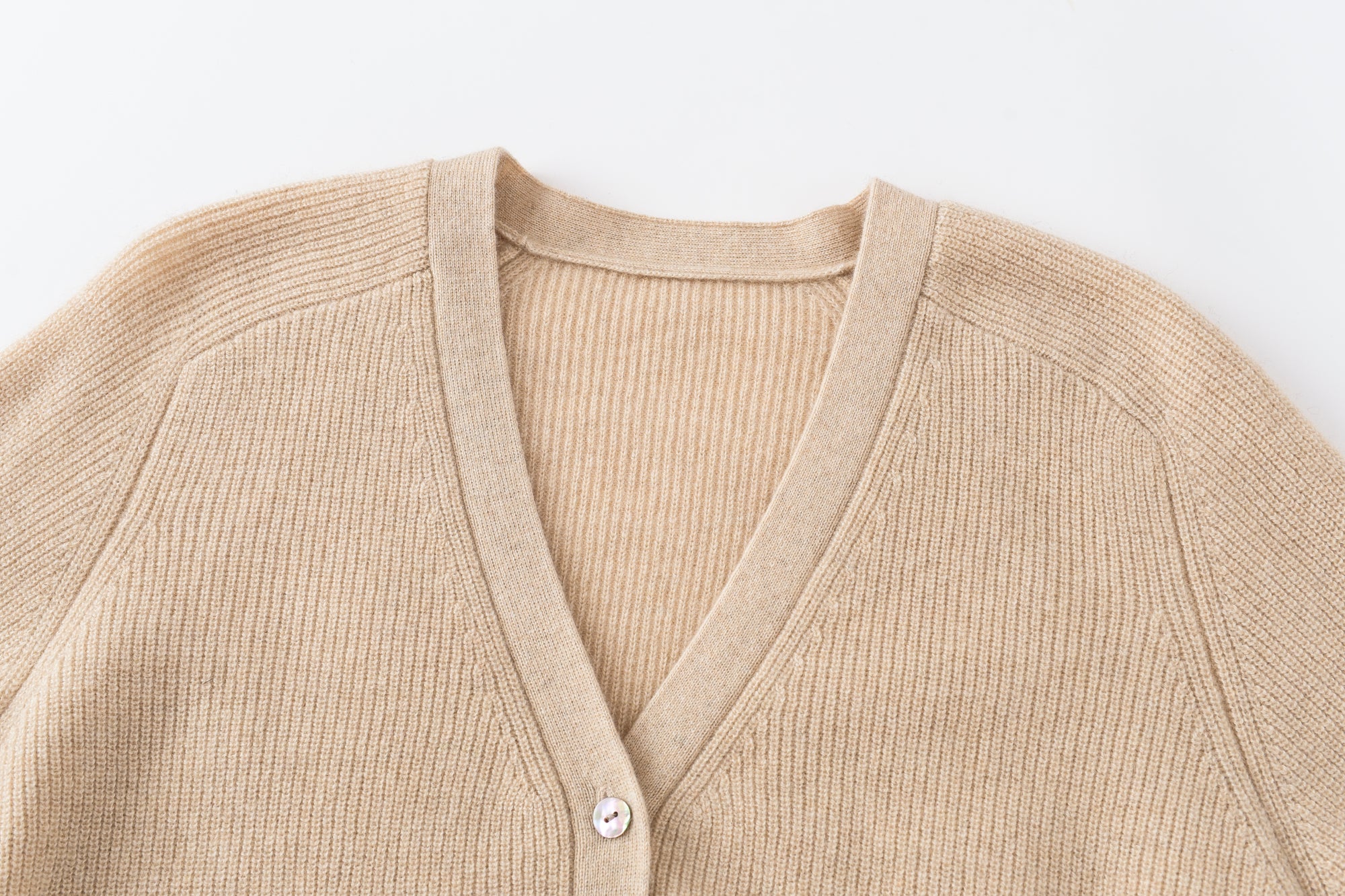 V-Neck Single-Breasted Cardigan