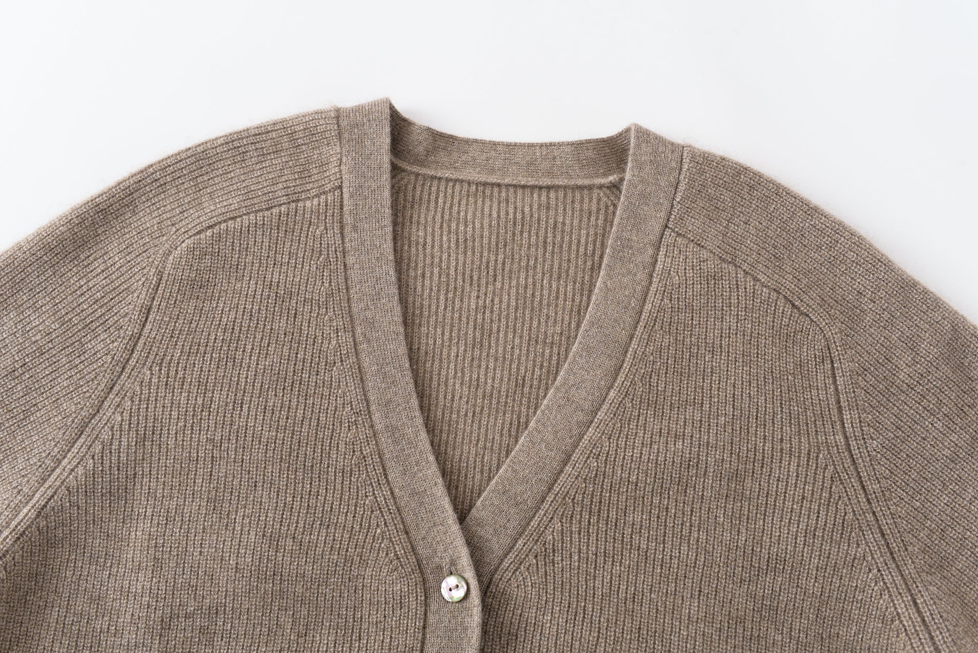 V-Neck Single-Breasted Cardigan