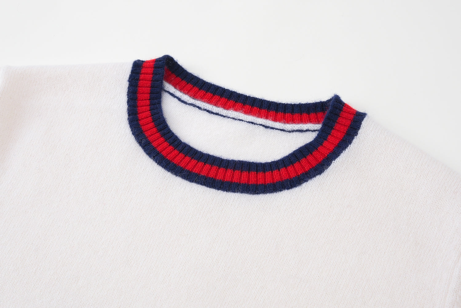 Children Jacquard Round Neck Musical Note Pullover Cashmere Sweater