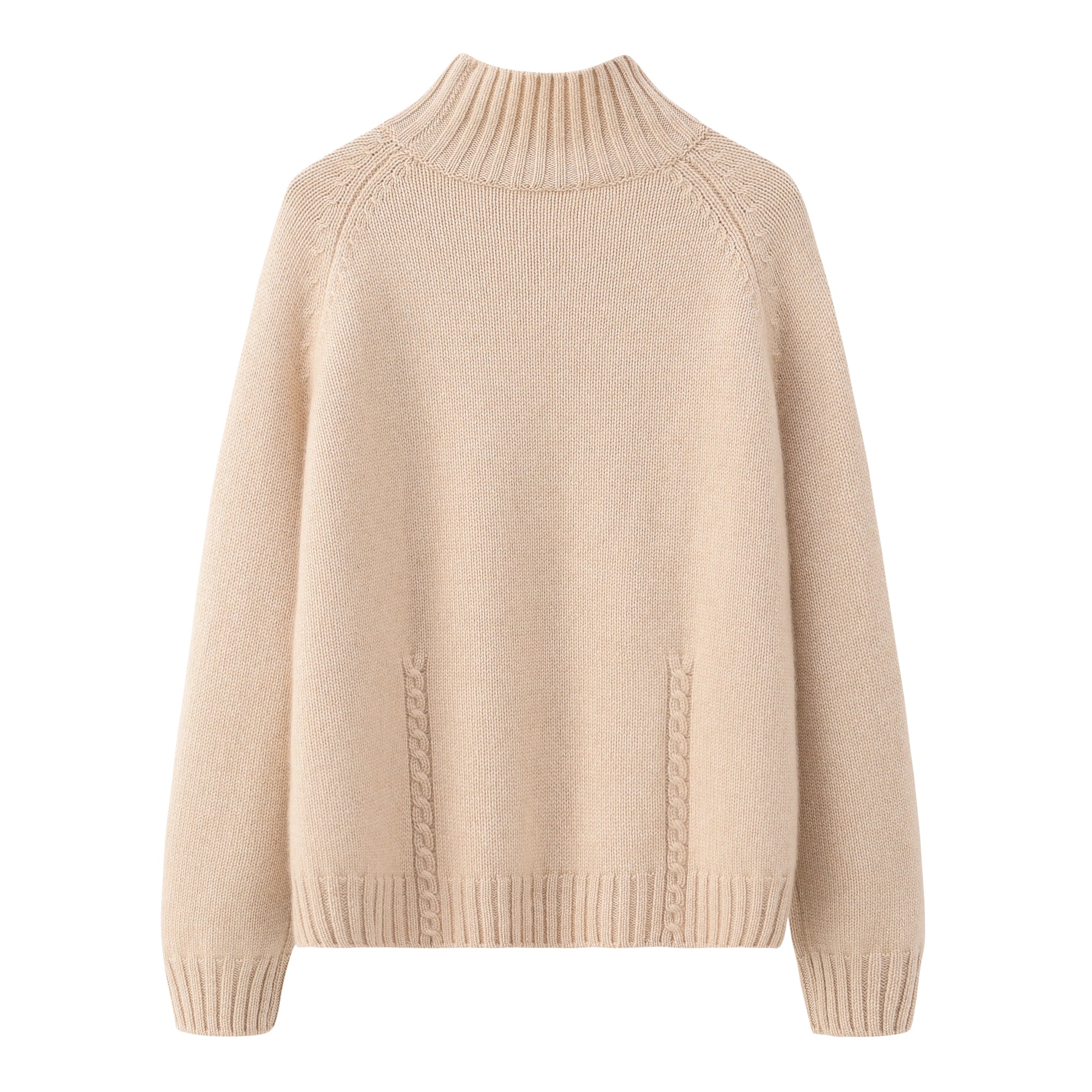 Half Turtleneck Thickened Cable Pullover