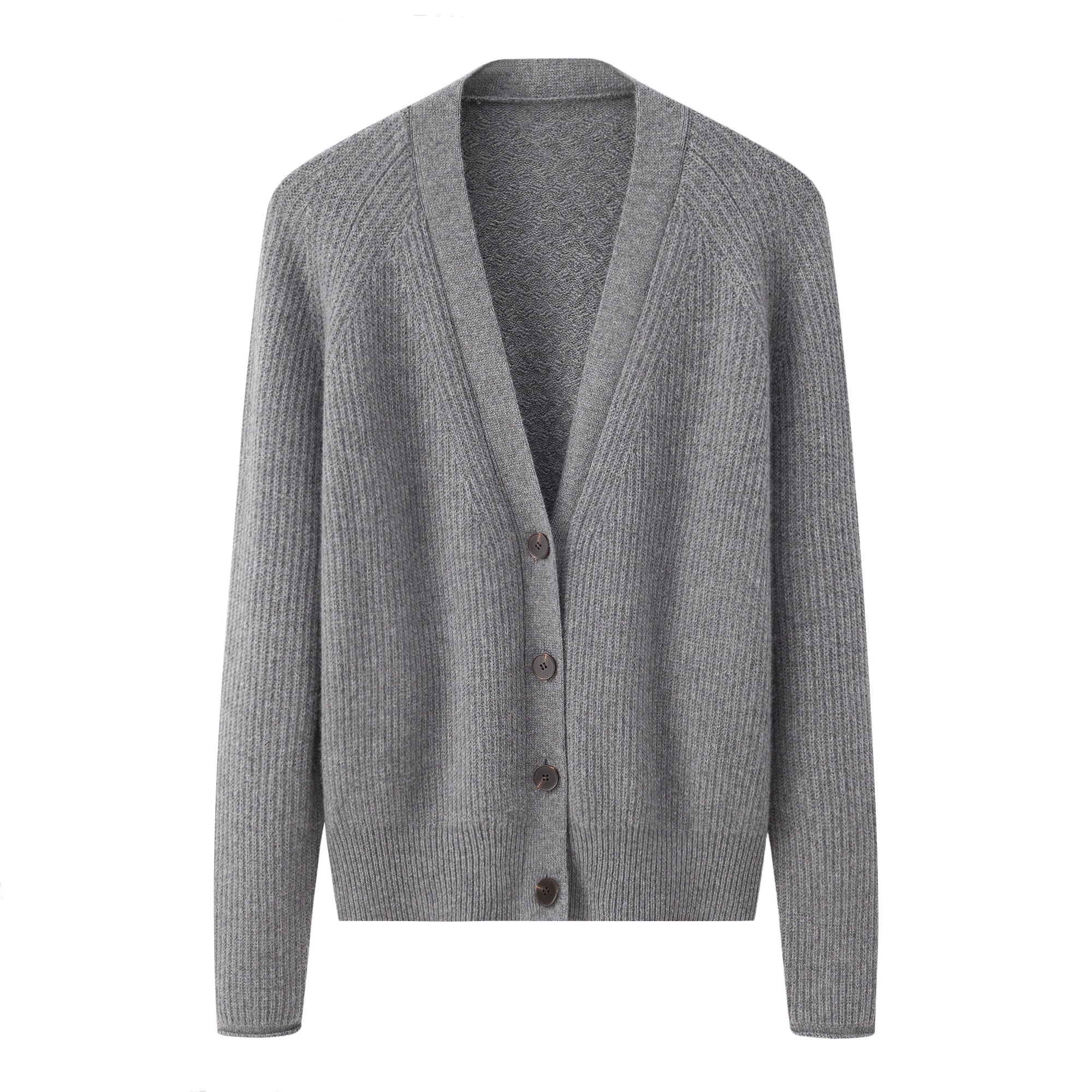 V-neck Single-breasted Batwing Cardigan