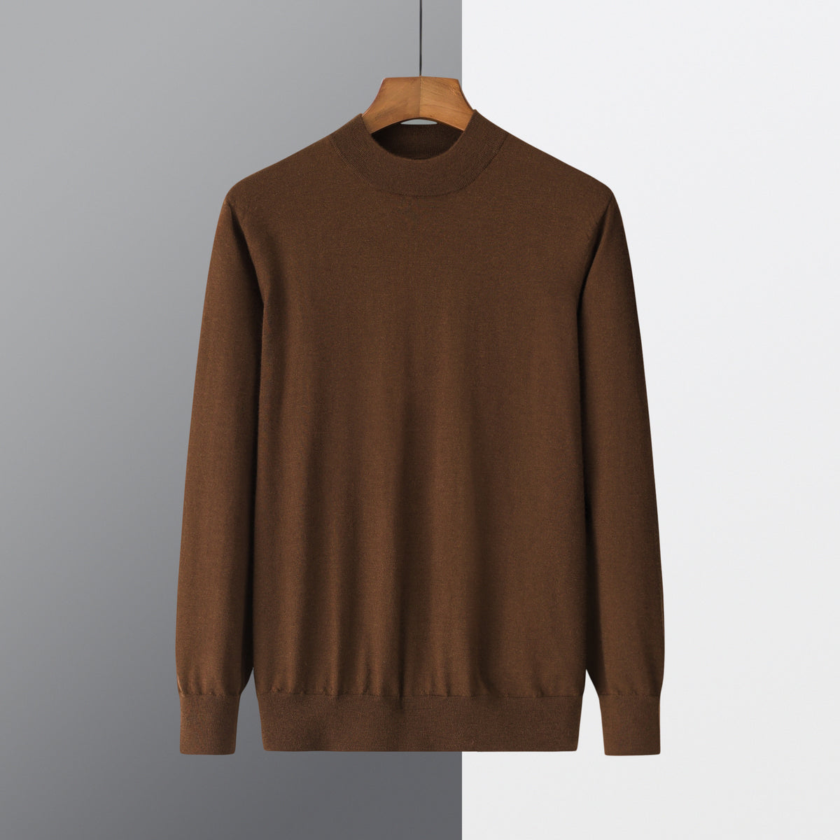 Worsted Half Turtleneck Pullover