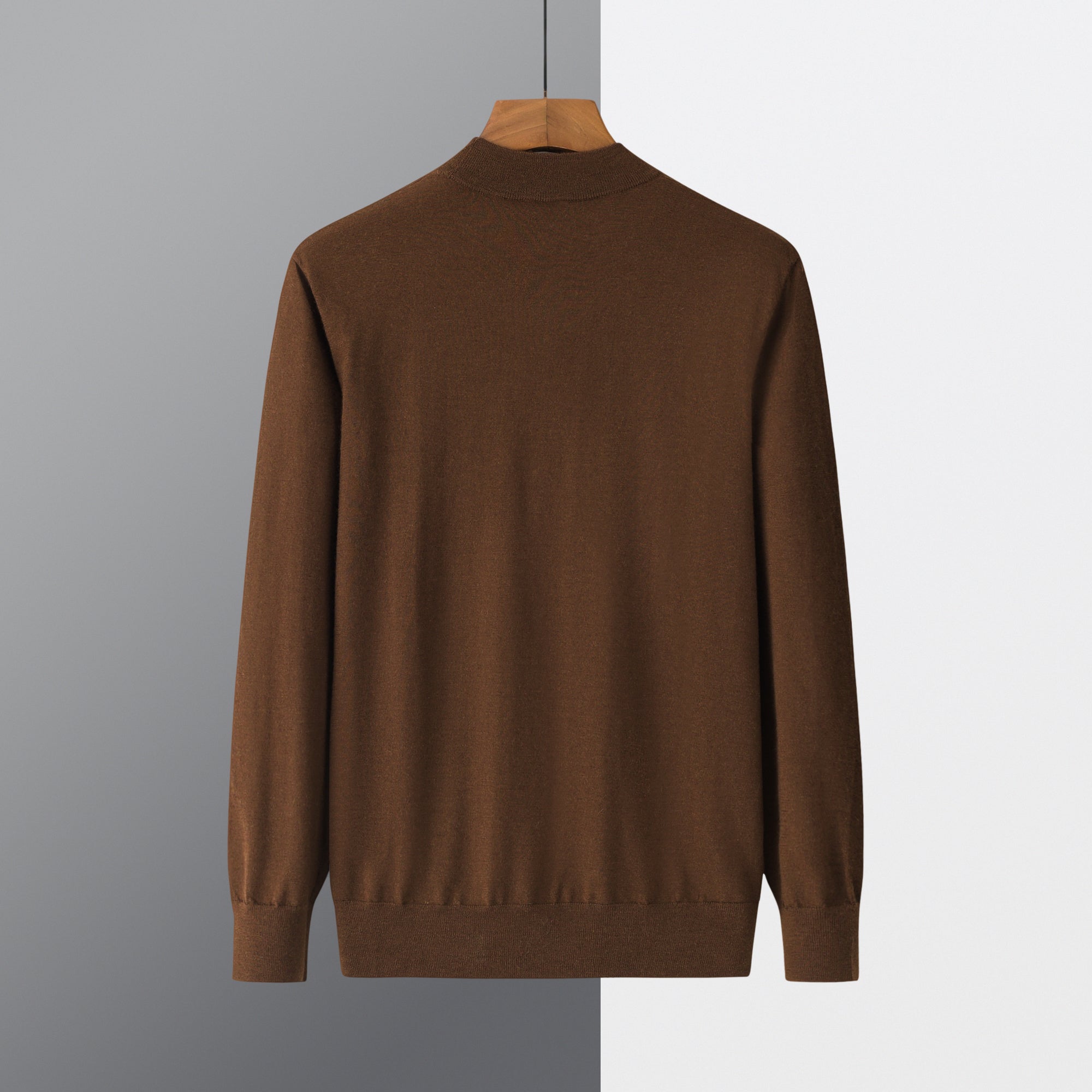 Worsted Half Turtleneck Pullover