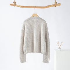 Round Neck Floral Pullover