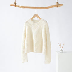 Round Neck Floral Pullover