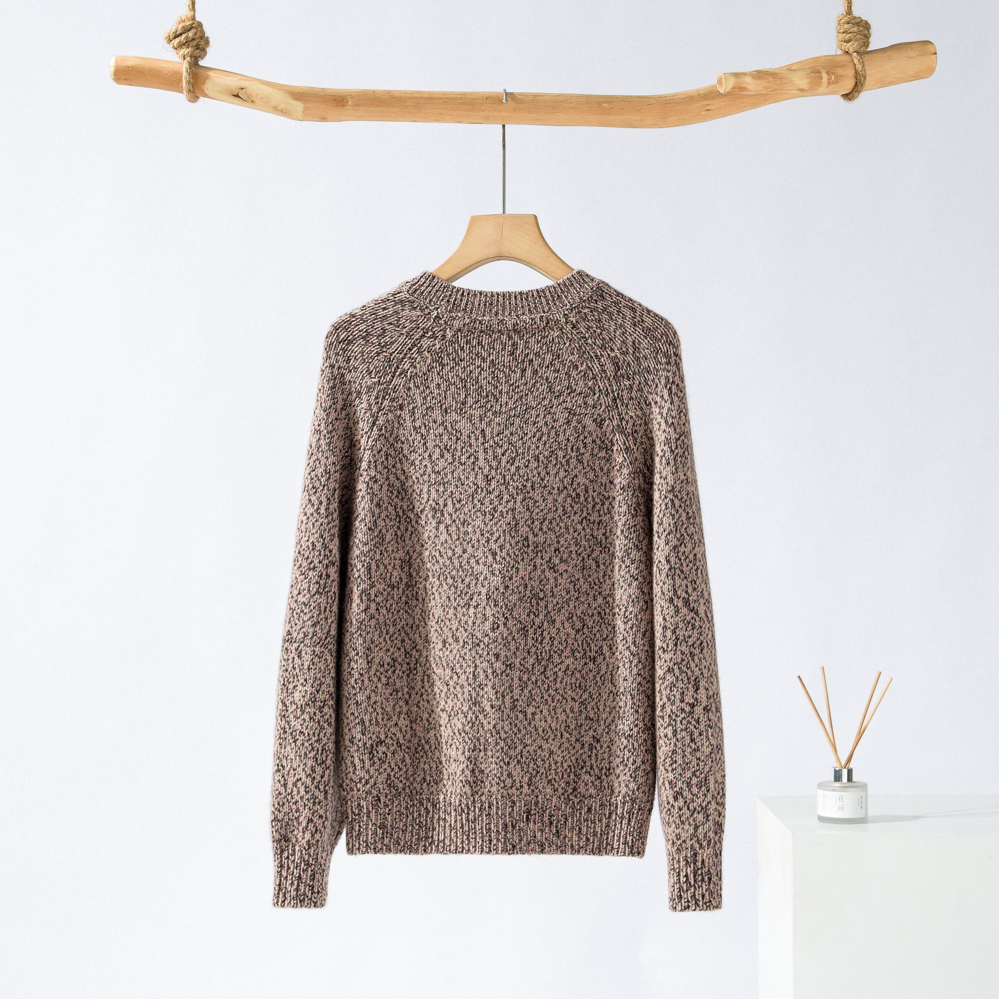 Round Neck Fancy Yarn Thick Pullover