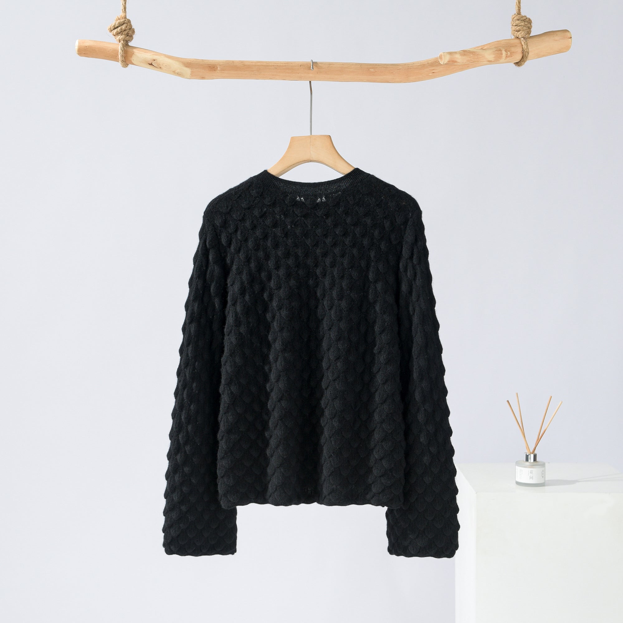Round Neck Floral Cardigan