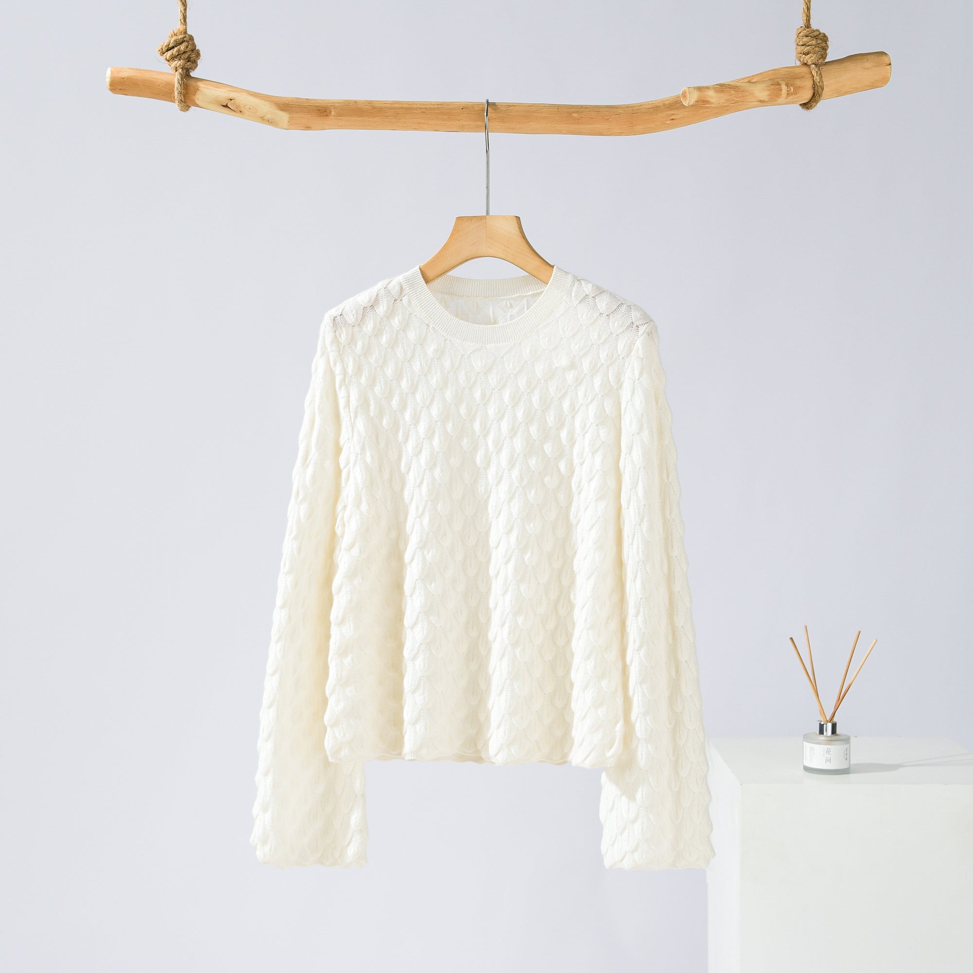 Round Neck Floral Cardigan