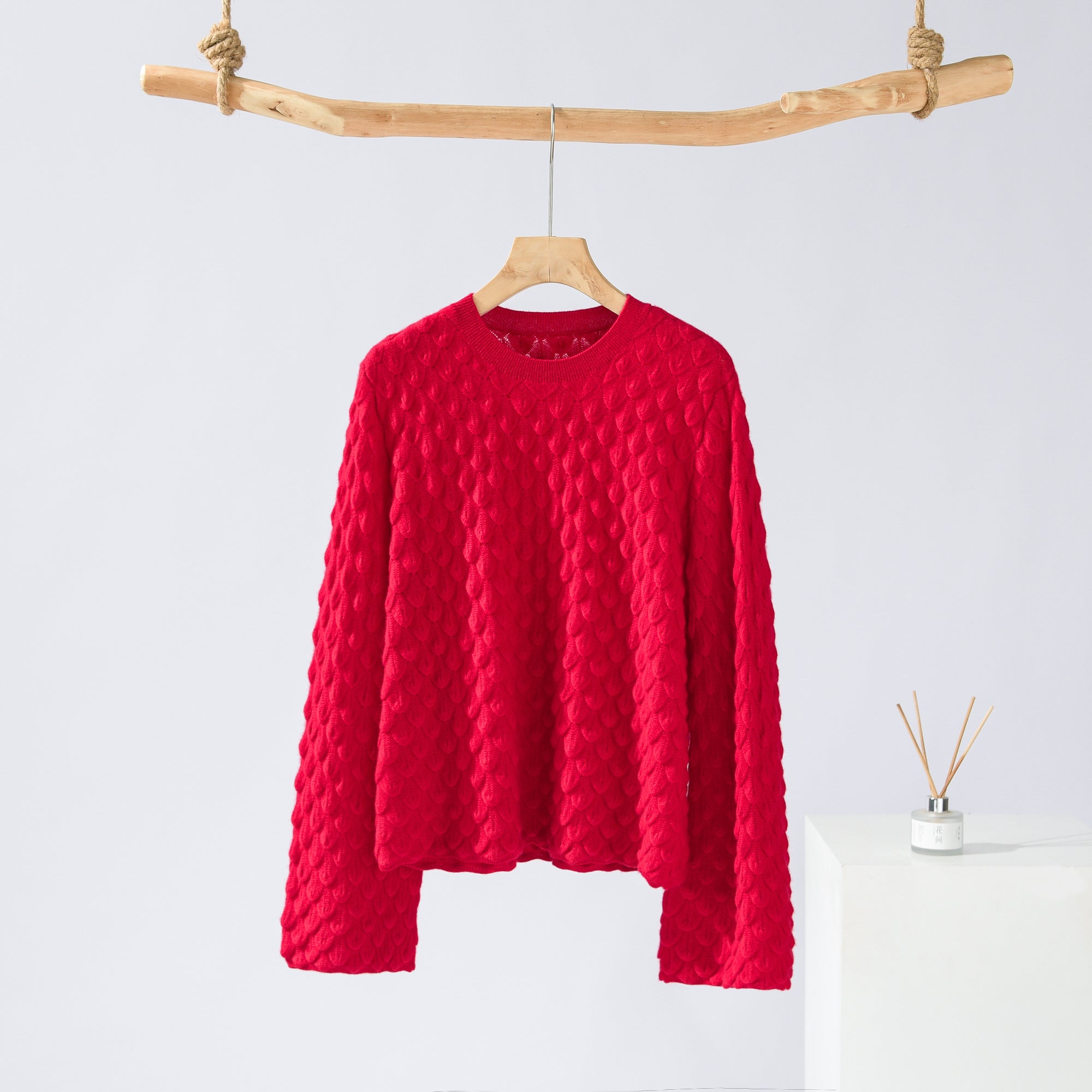 Round Neck Floral Cardigan