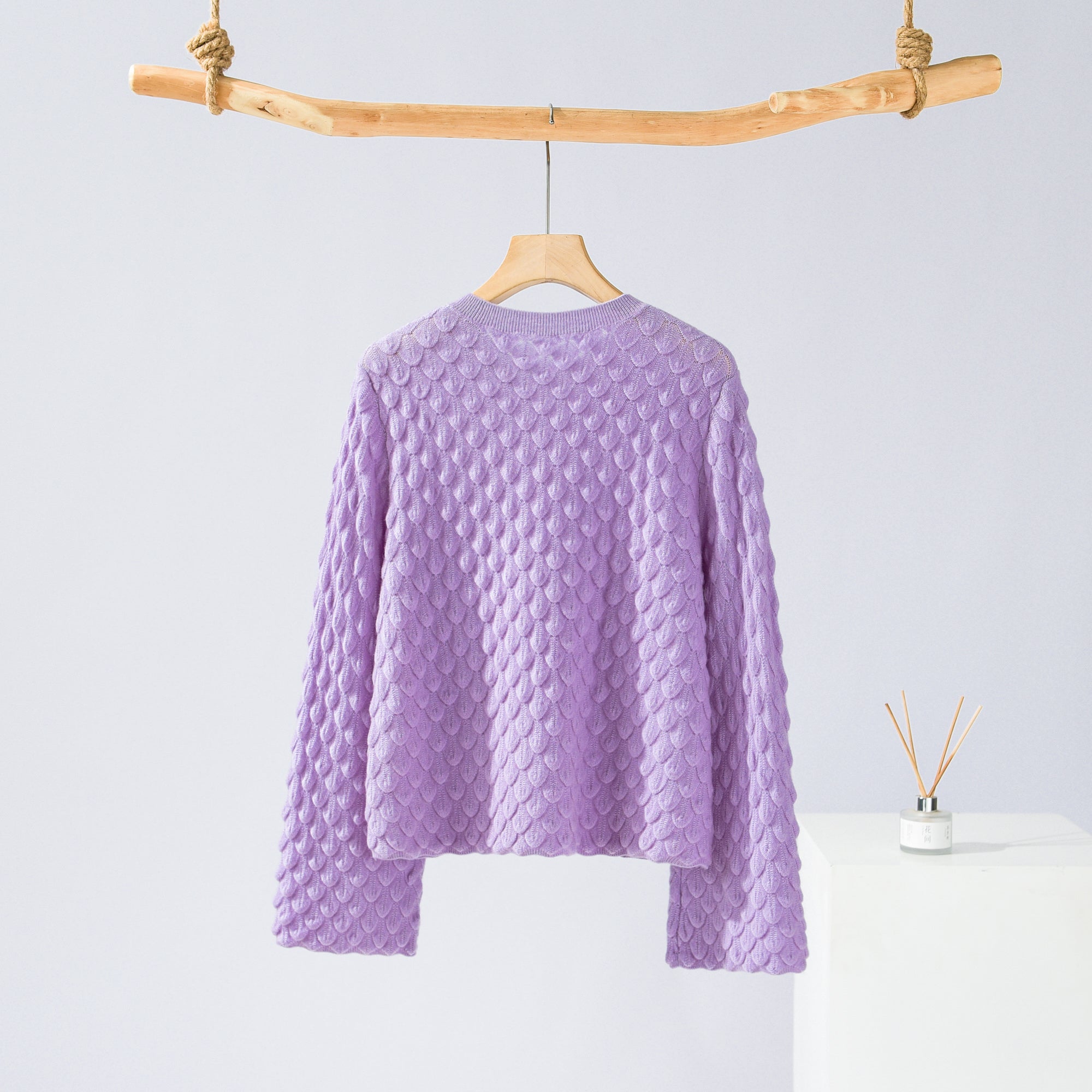 Round Neck Floral Cardigan
