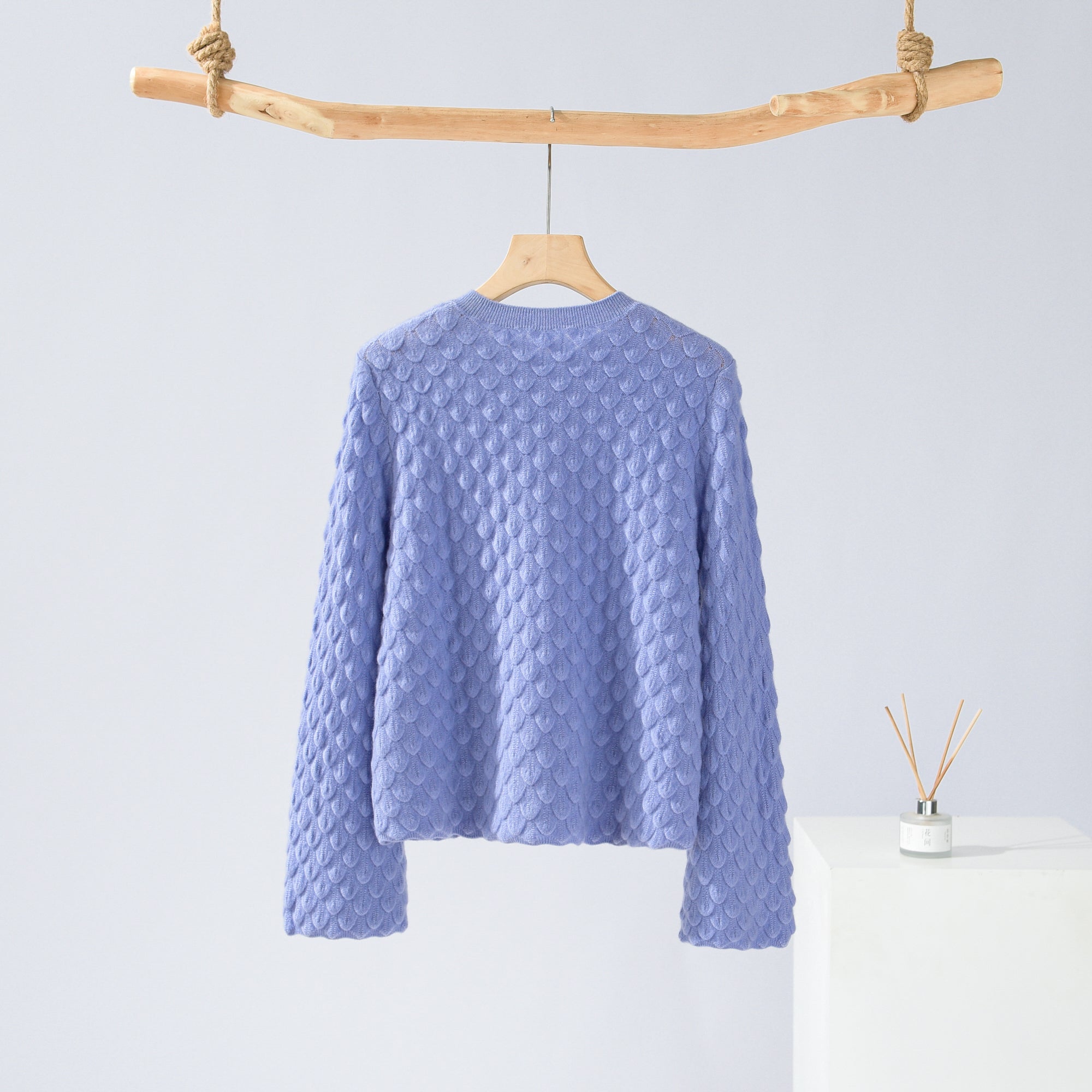 Round Neck Floral Cardigan