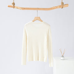 Worsted Crew Neck Cable Pullover