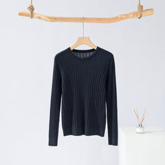 Worsted Crew Neck Cable Pullover