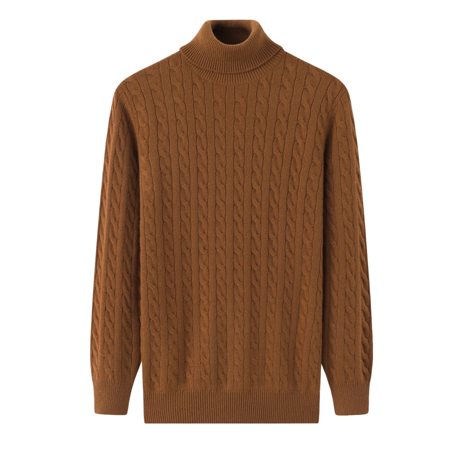 Turtleneck Thick Cable Pullover