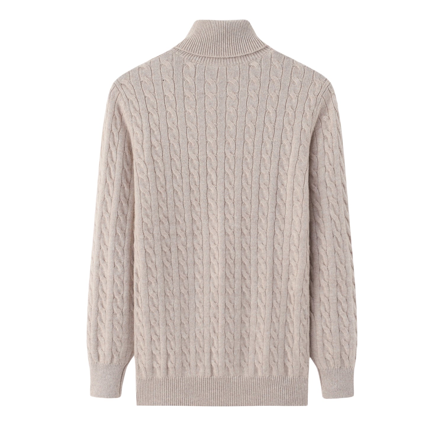 Turtleneck Thick Cable Pullover