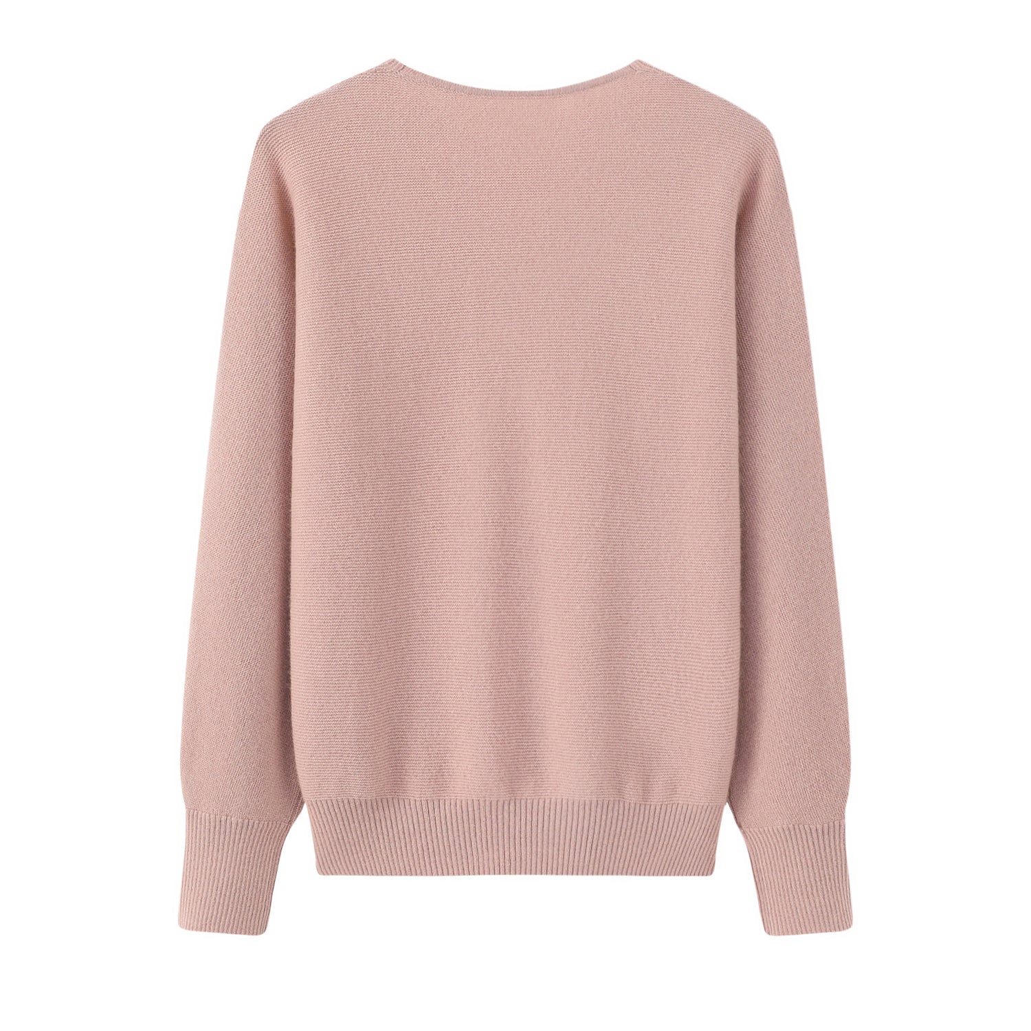V-Neck Double Stitch Lantern Sleeve Pullover