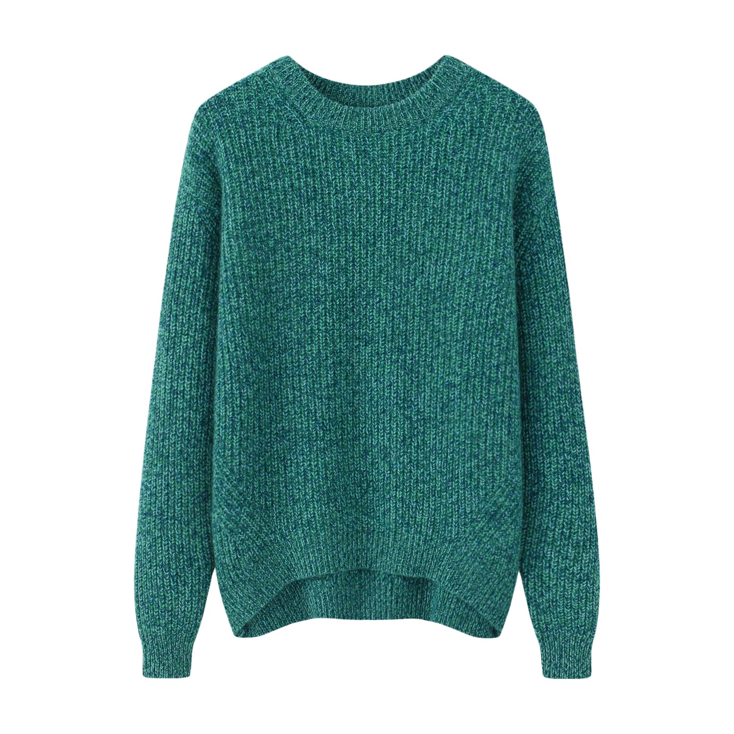 Round Neck Thickened Yuanbao Stitch Women's Pullover