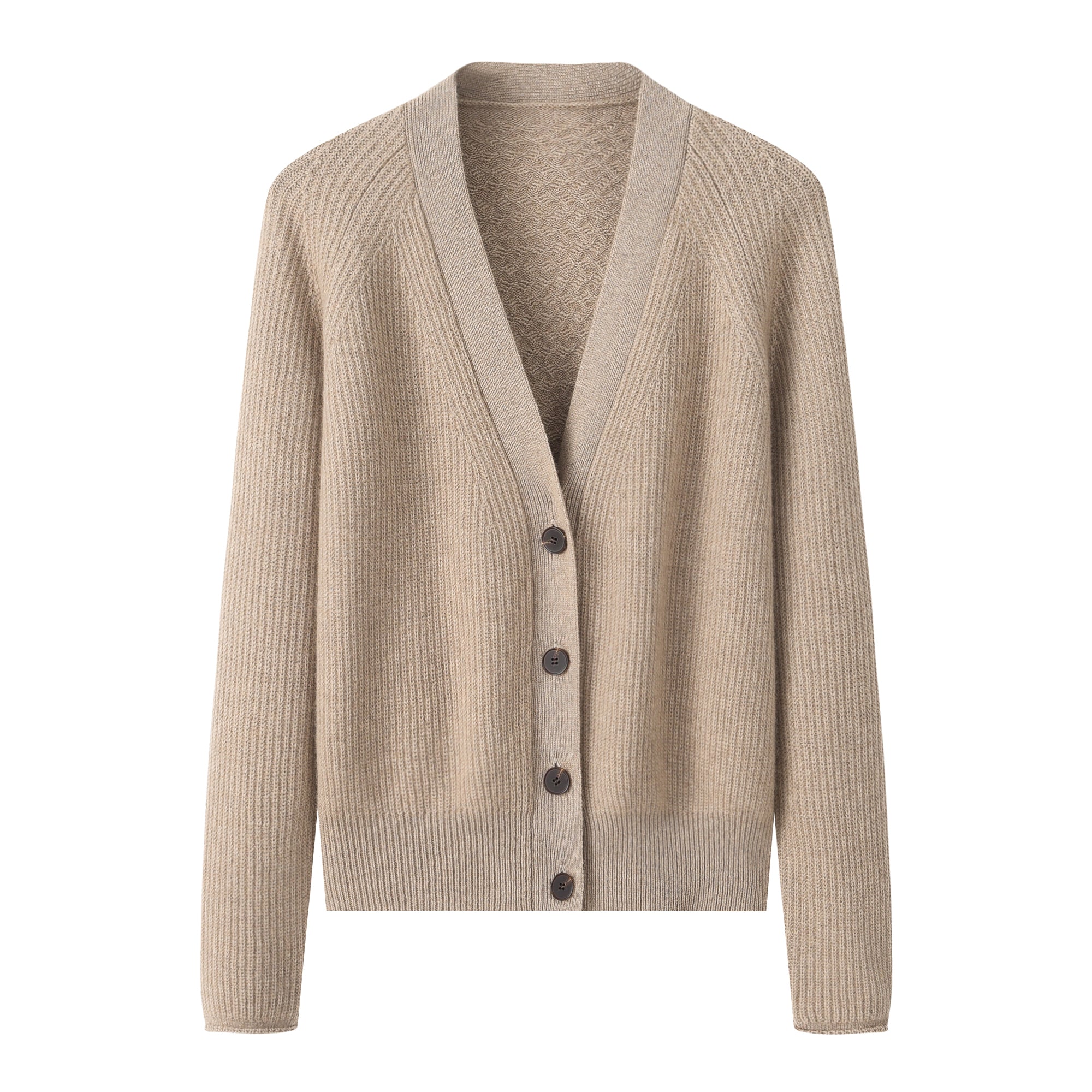 V-neck Single-breasted Batwing Cardigan
