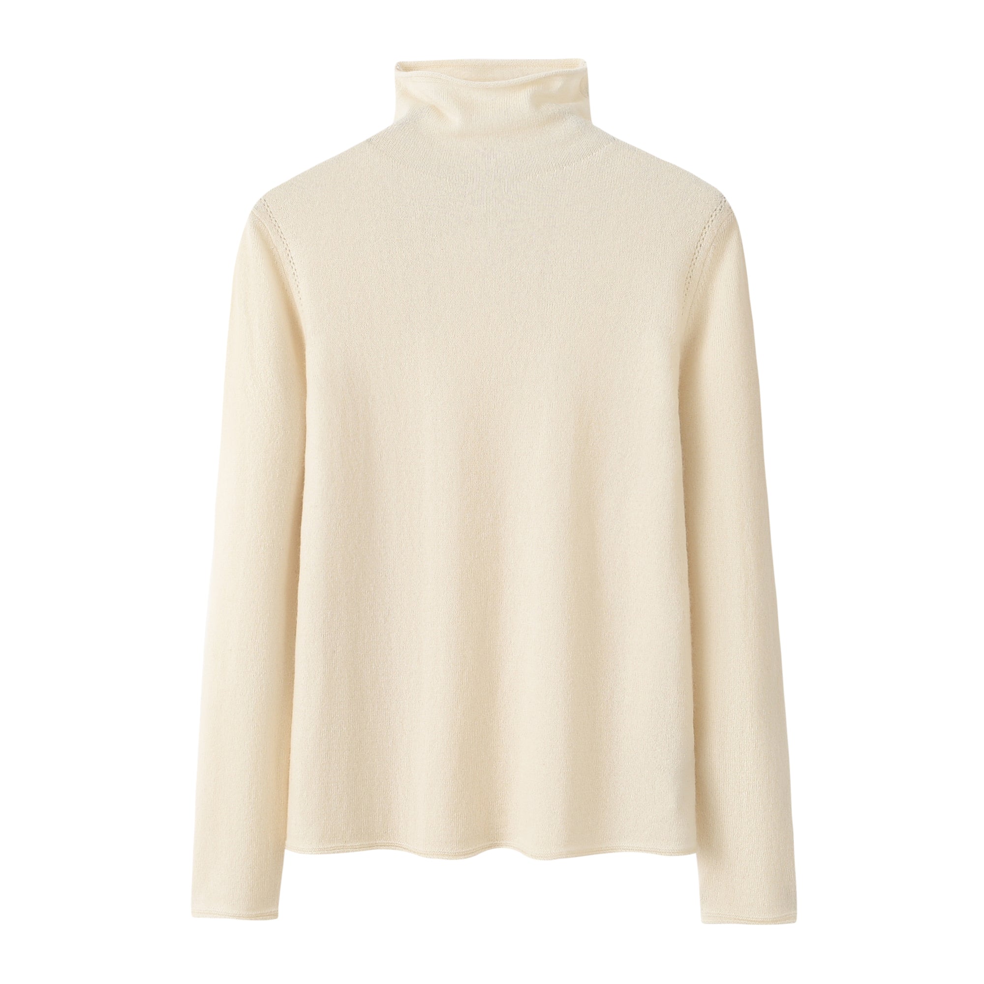 Free Neck Rolled Hem Pullover SQ00501-1模特