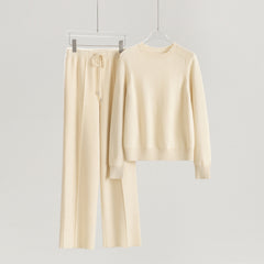 Thickened Round Neck Pullover Single-sided Casual Pants
