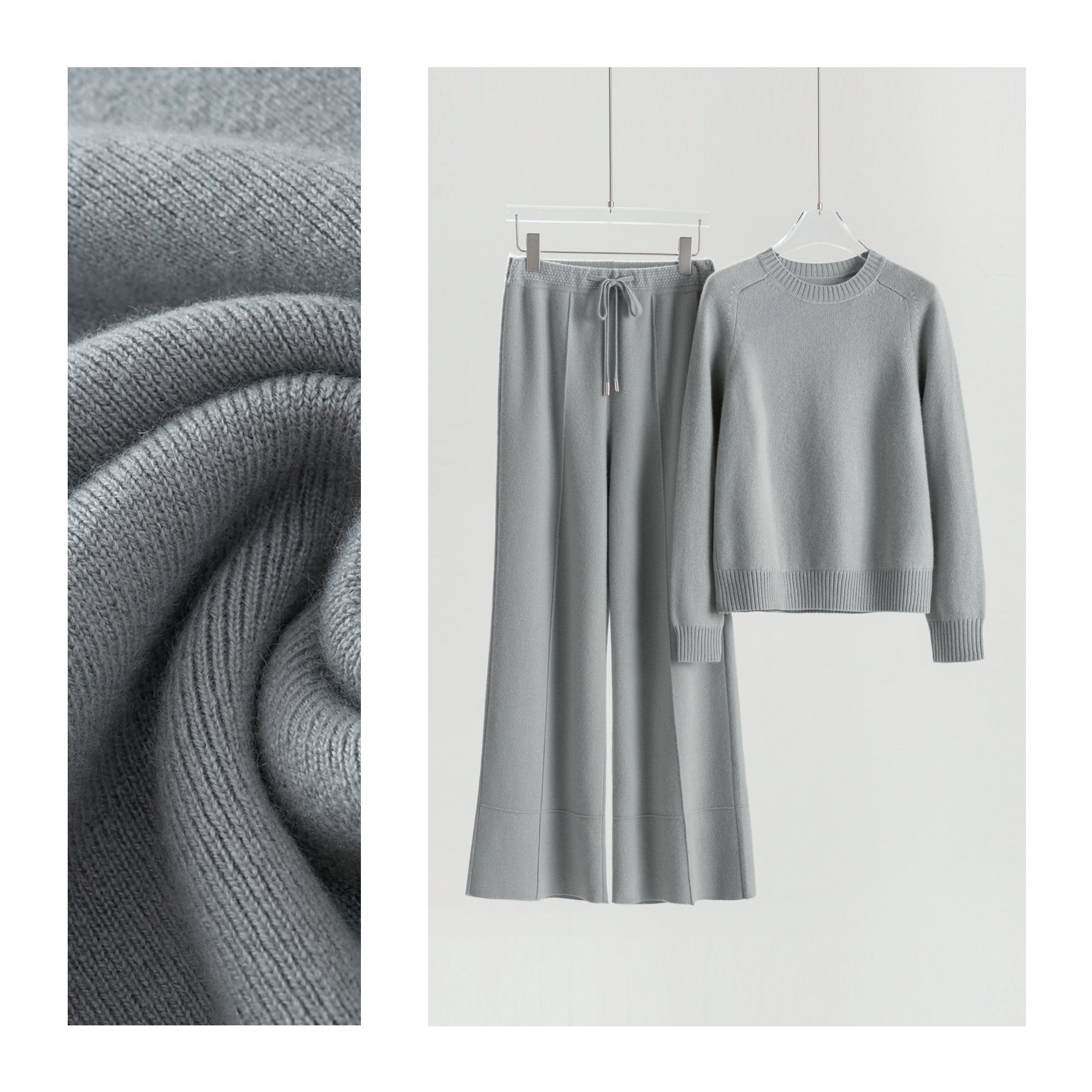 Thickened Round Neck Pullover Single-sided Casual Pants