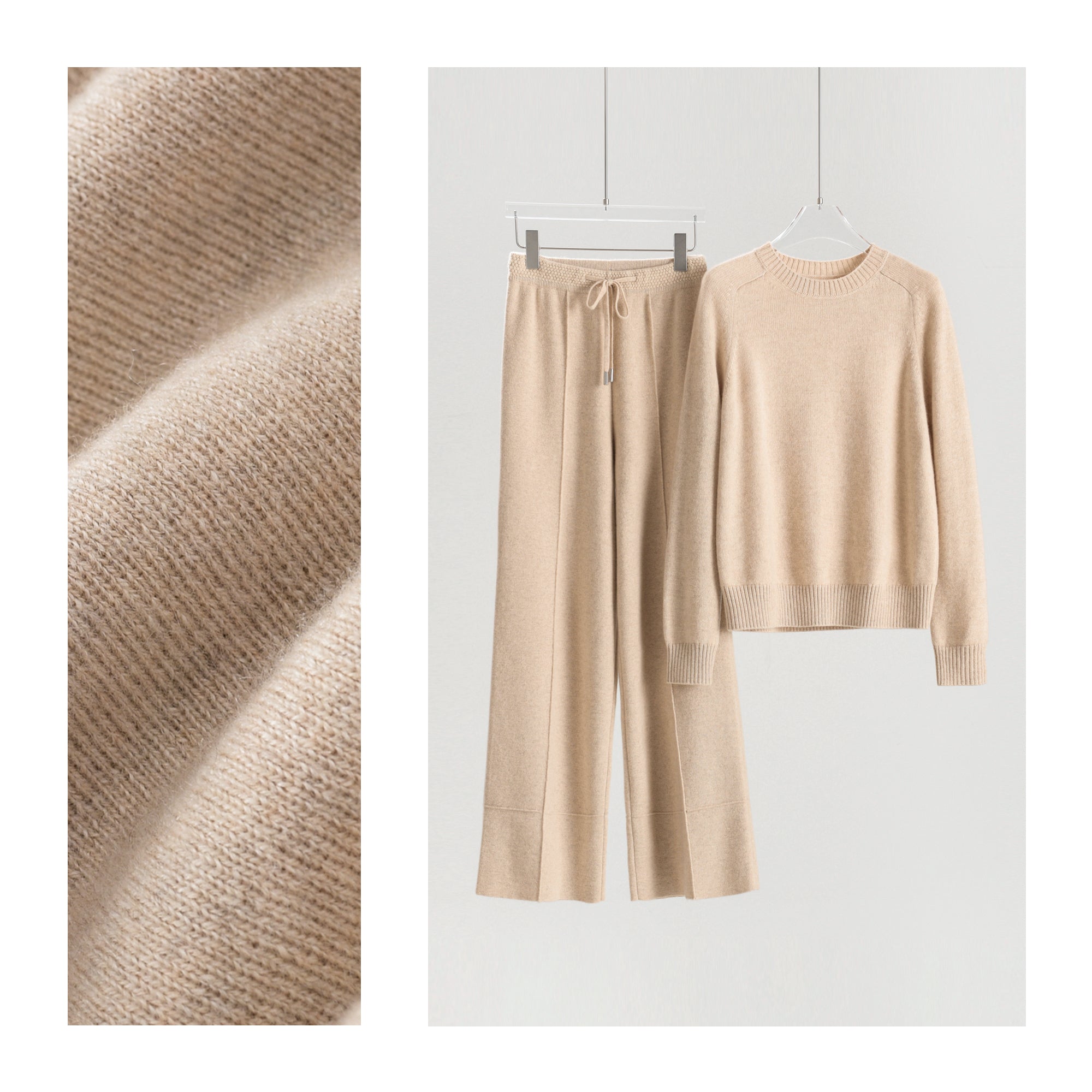 Thickened Round Neck Pullover Single-sided Casual Pants