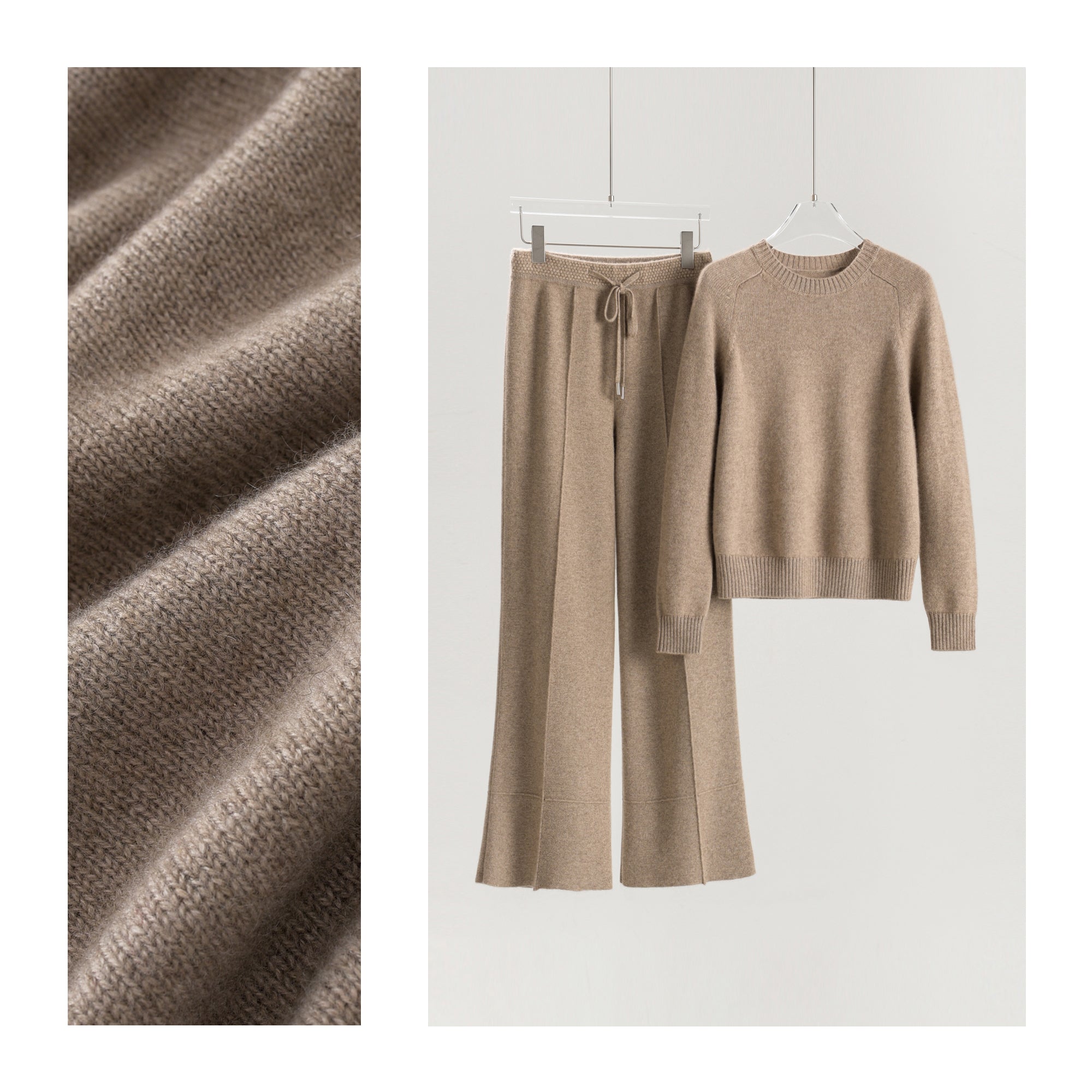 Thickened Round Neck Pullover Single-sided Casual Pants