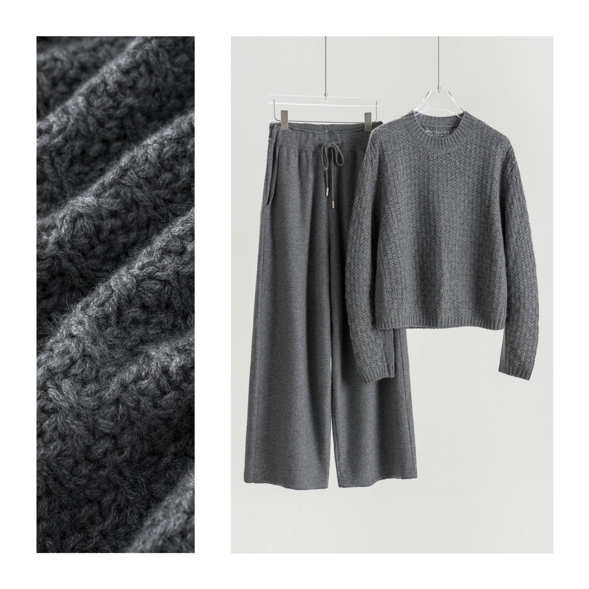 Round Neck Floral Pullover And Pants