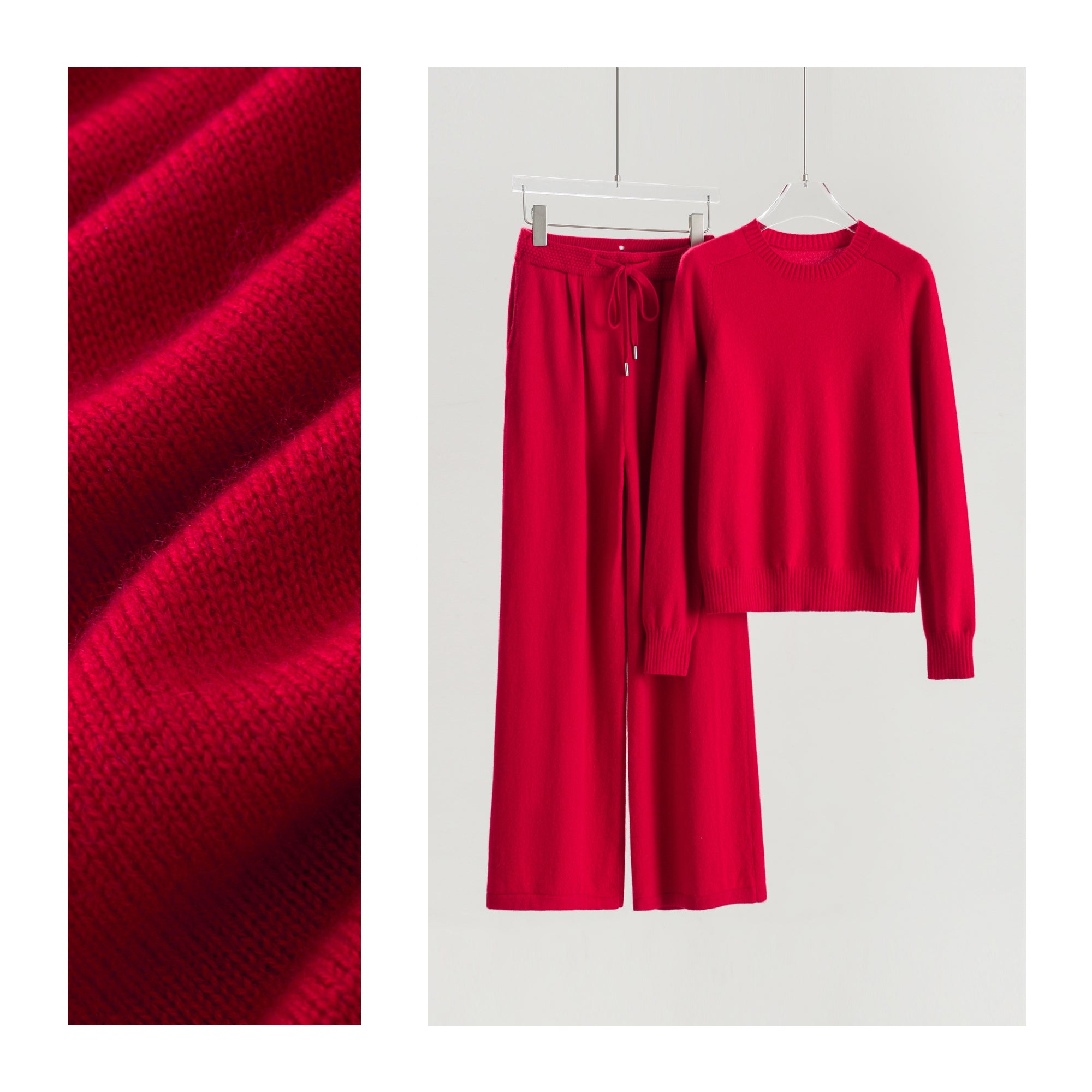 Round Neck Pullover Single-sided Casual Pants