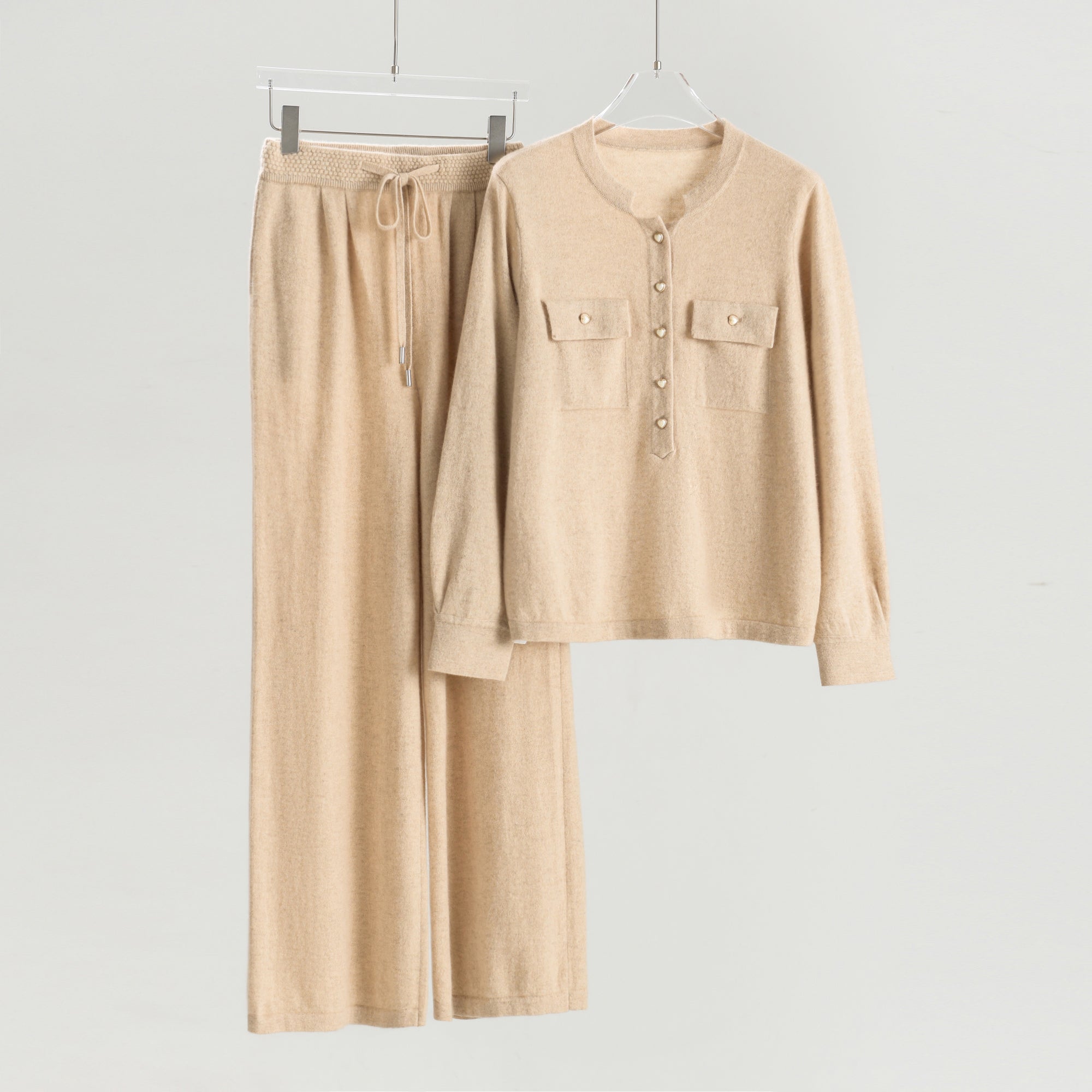 Crew Neck Sweater Loose Pants