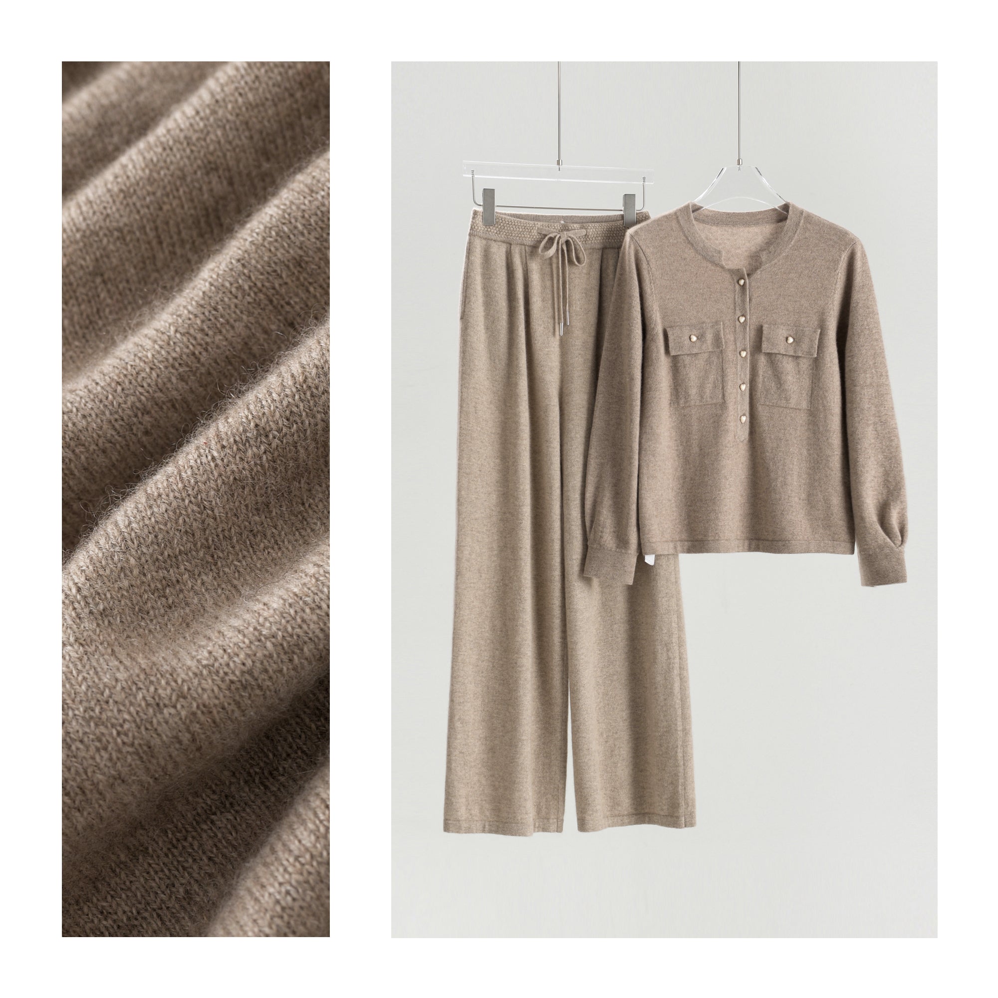 Crew Neck Sweater Loose Pants