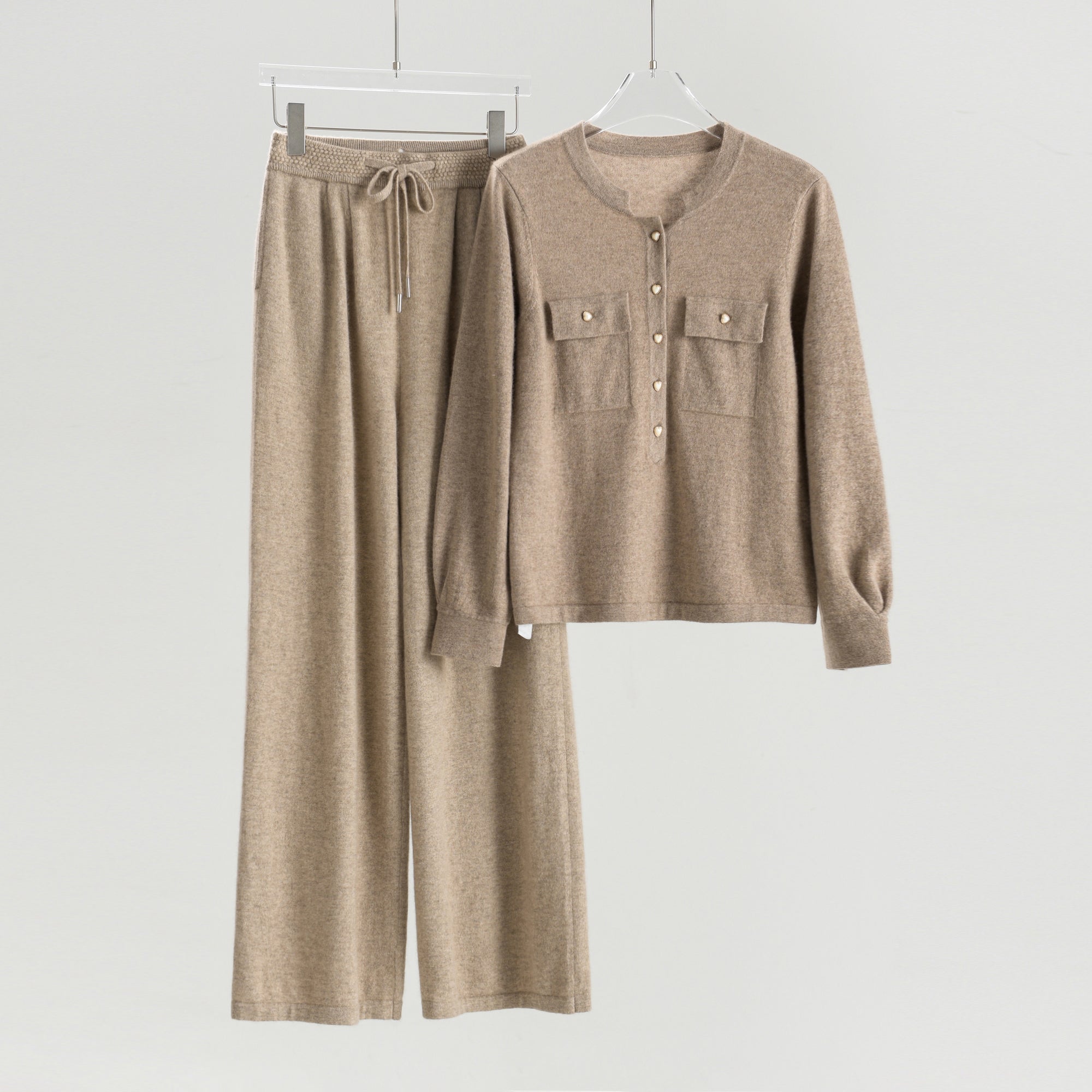 Crew Neck Sweater Loose Pants