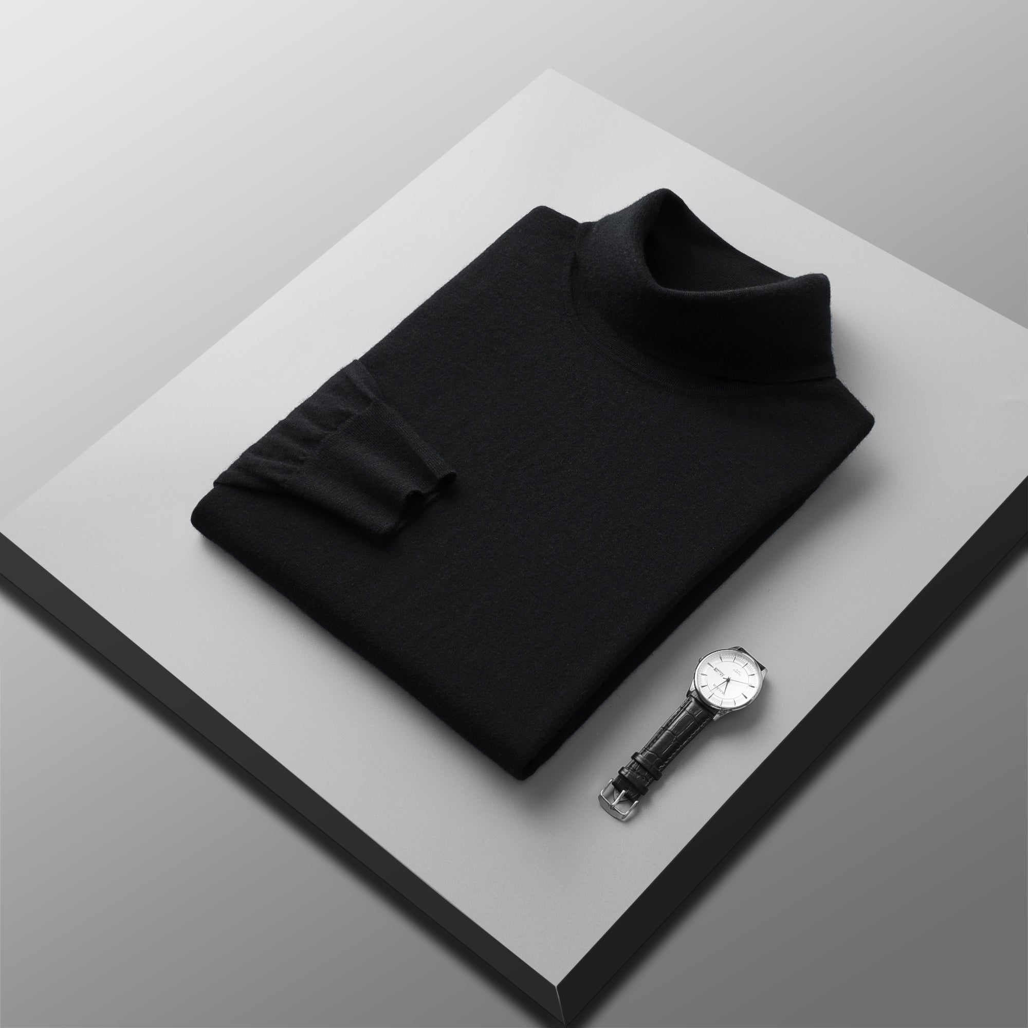 Worsted Turtleneck Pullover