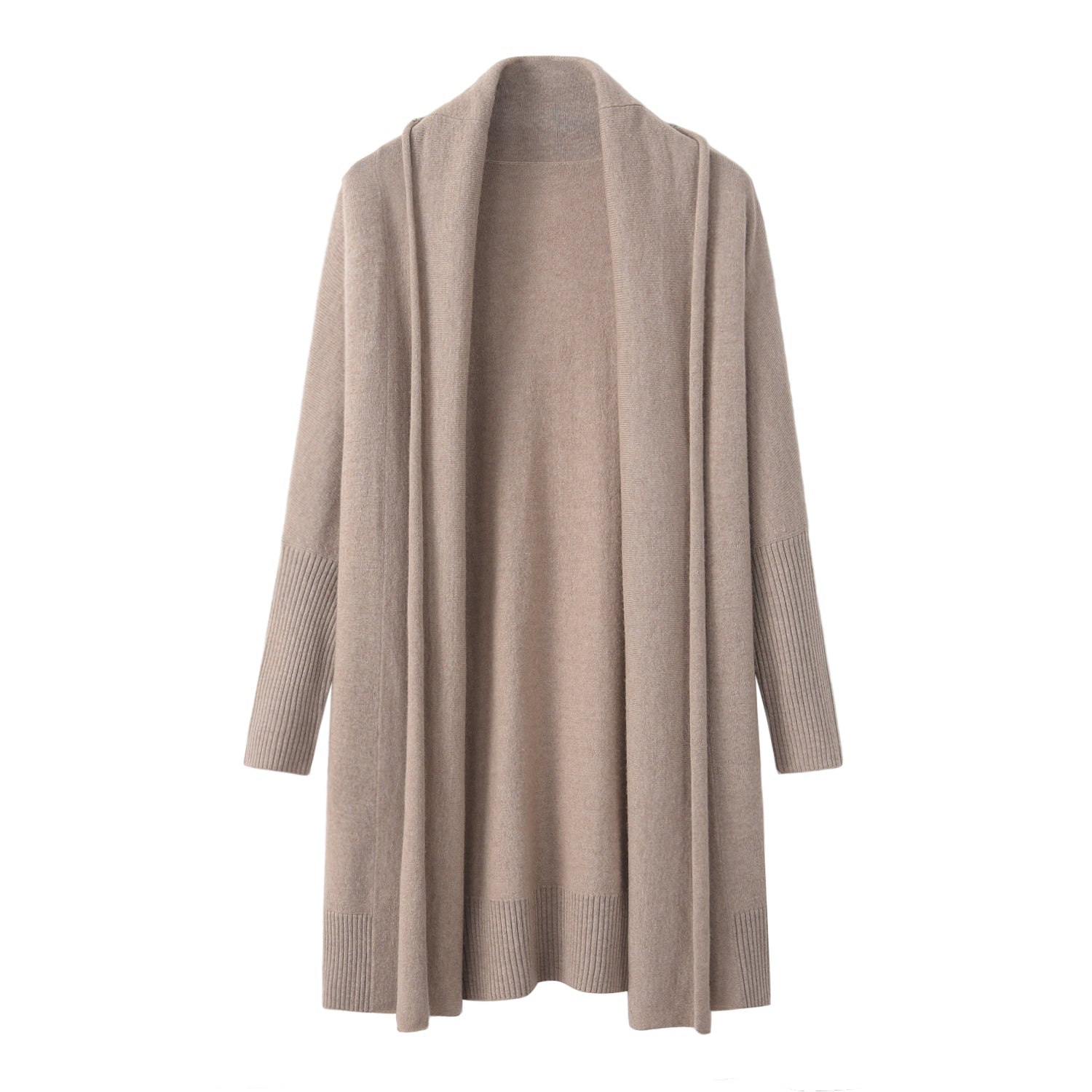 Mid-length Cashmere Cardigan Coat