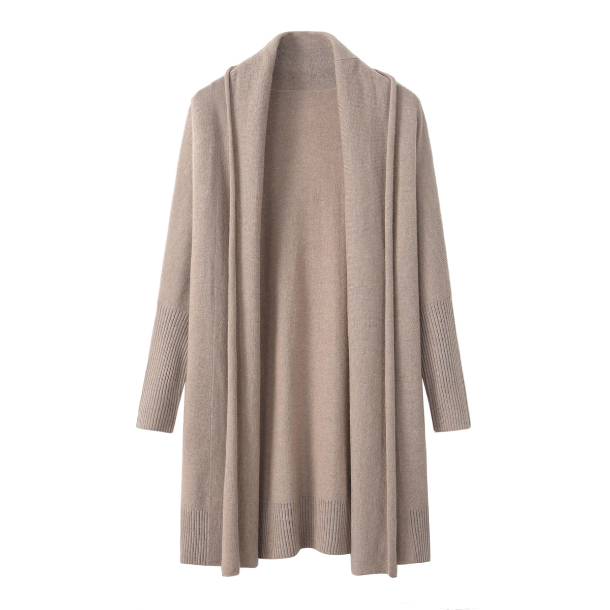 Mid-length Cashmere Cardigan Coat