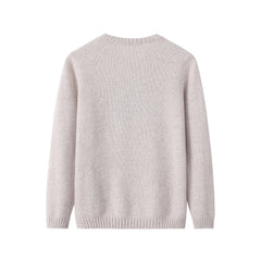 Children Round Neck Lion Pullover Cashmere Sweater