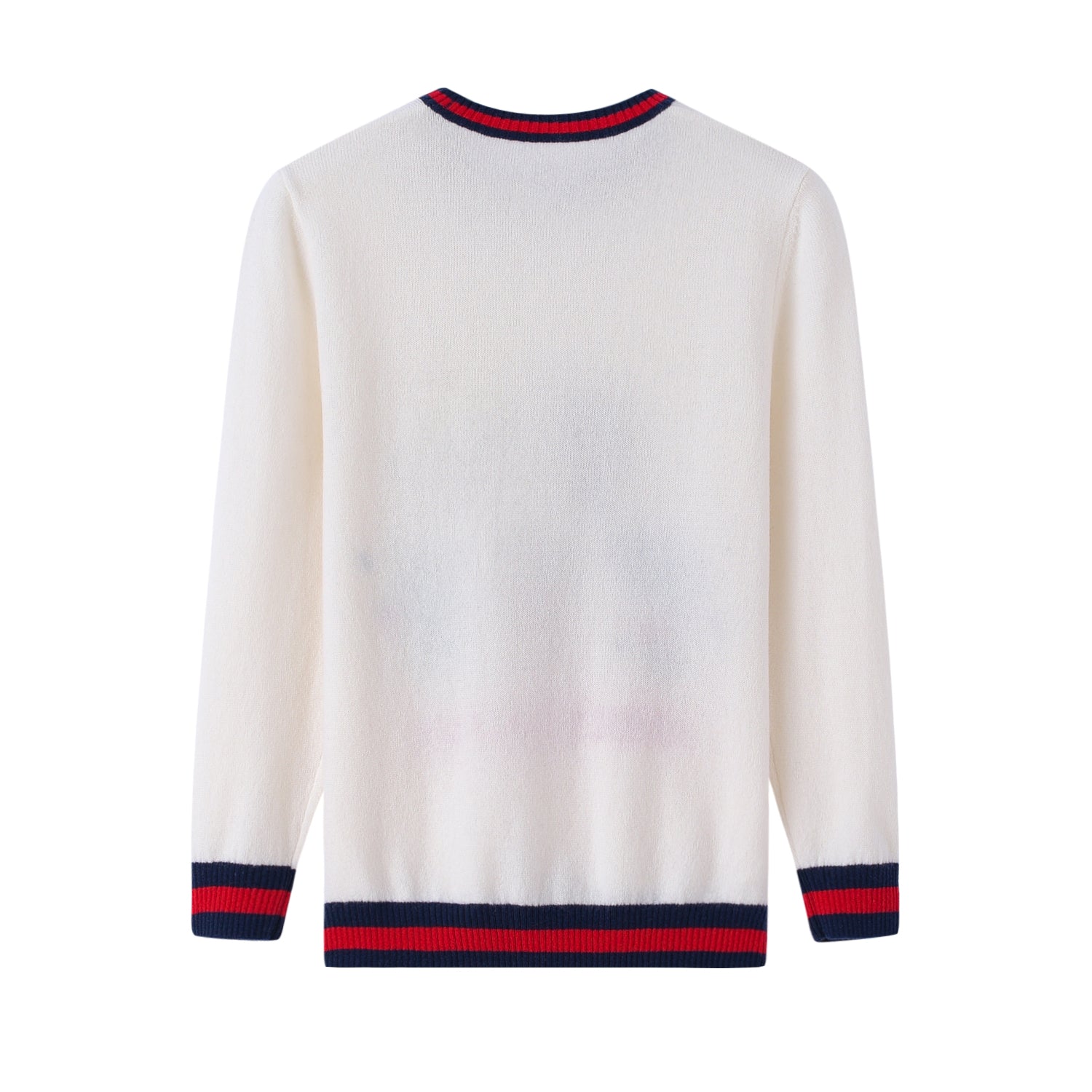 Children Jacquard Round Neck Musical Note Pullover Cashmere Sweater