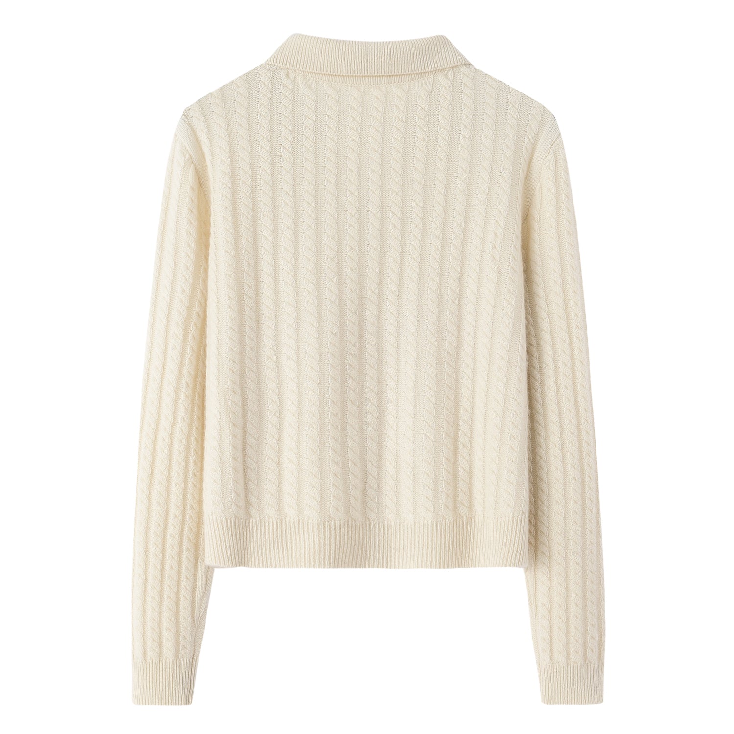 Small Lapel Cable Cardigan