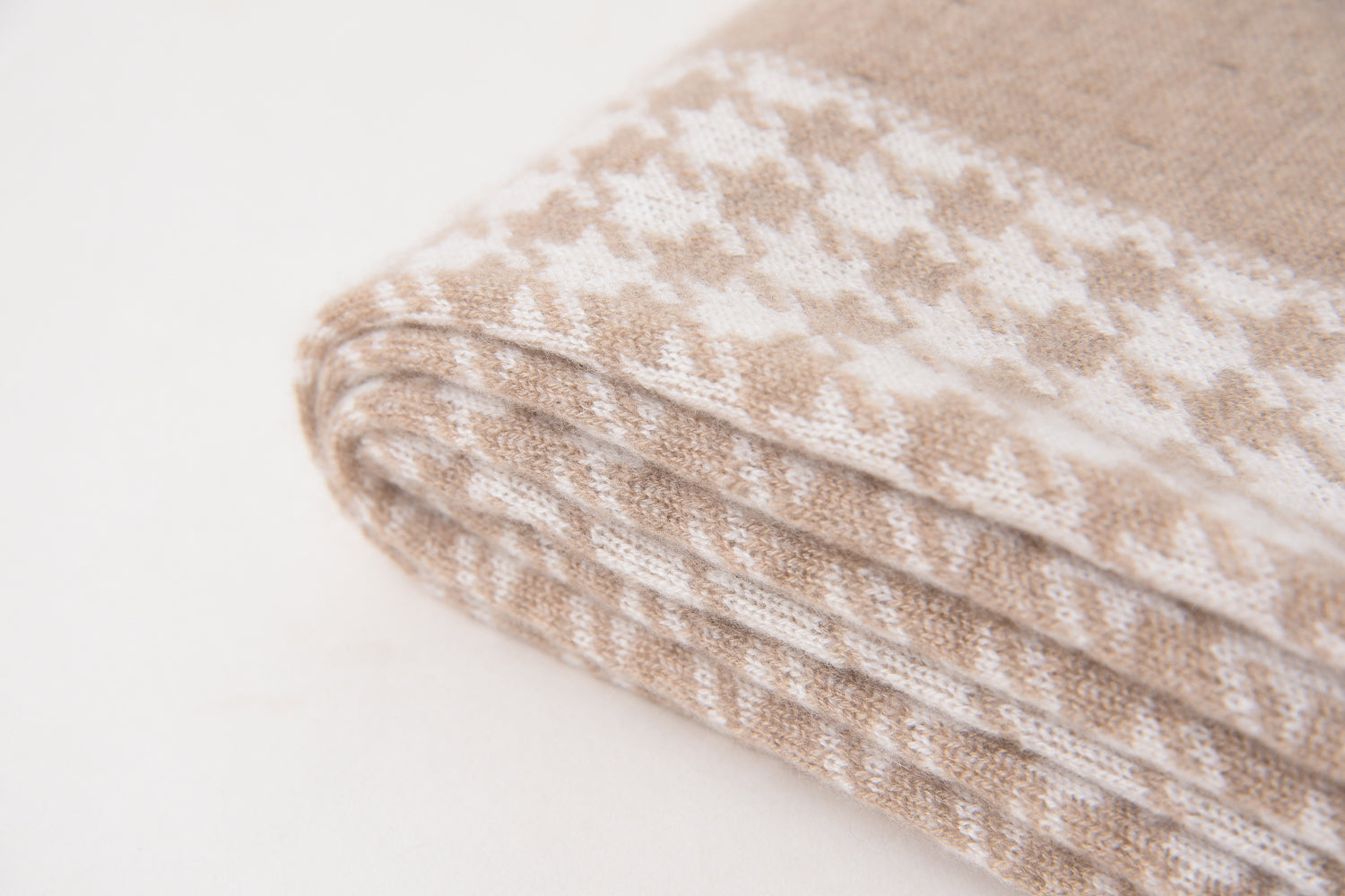Plaid Cashmere Scarf Shawl