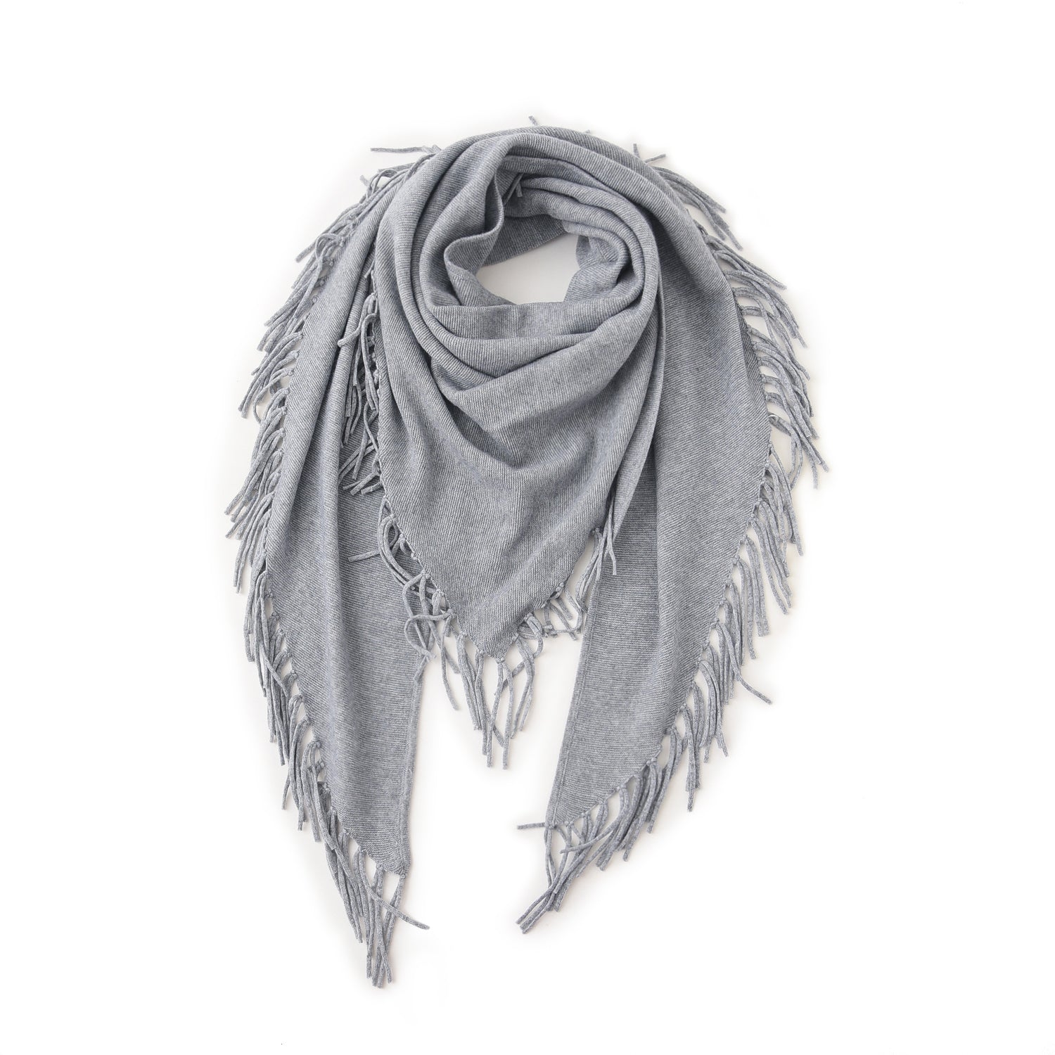 Double Reverse Stitch Tassel Shawl