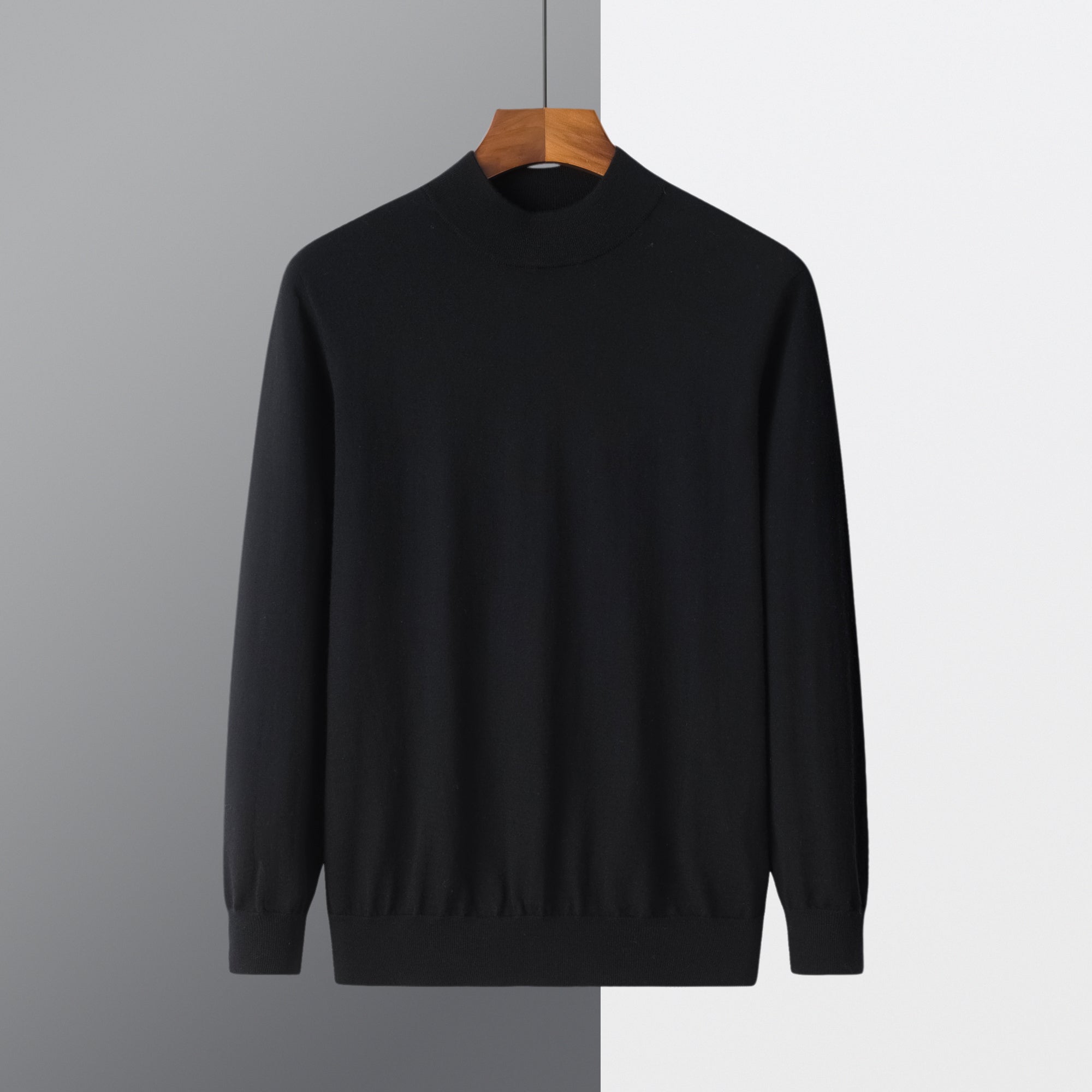 Worsted Half Turtleneck Pullover