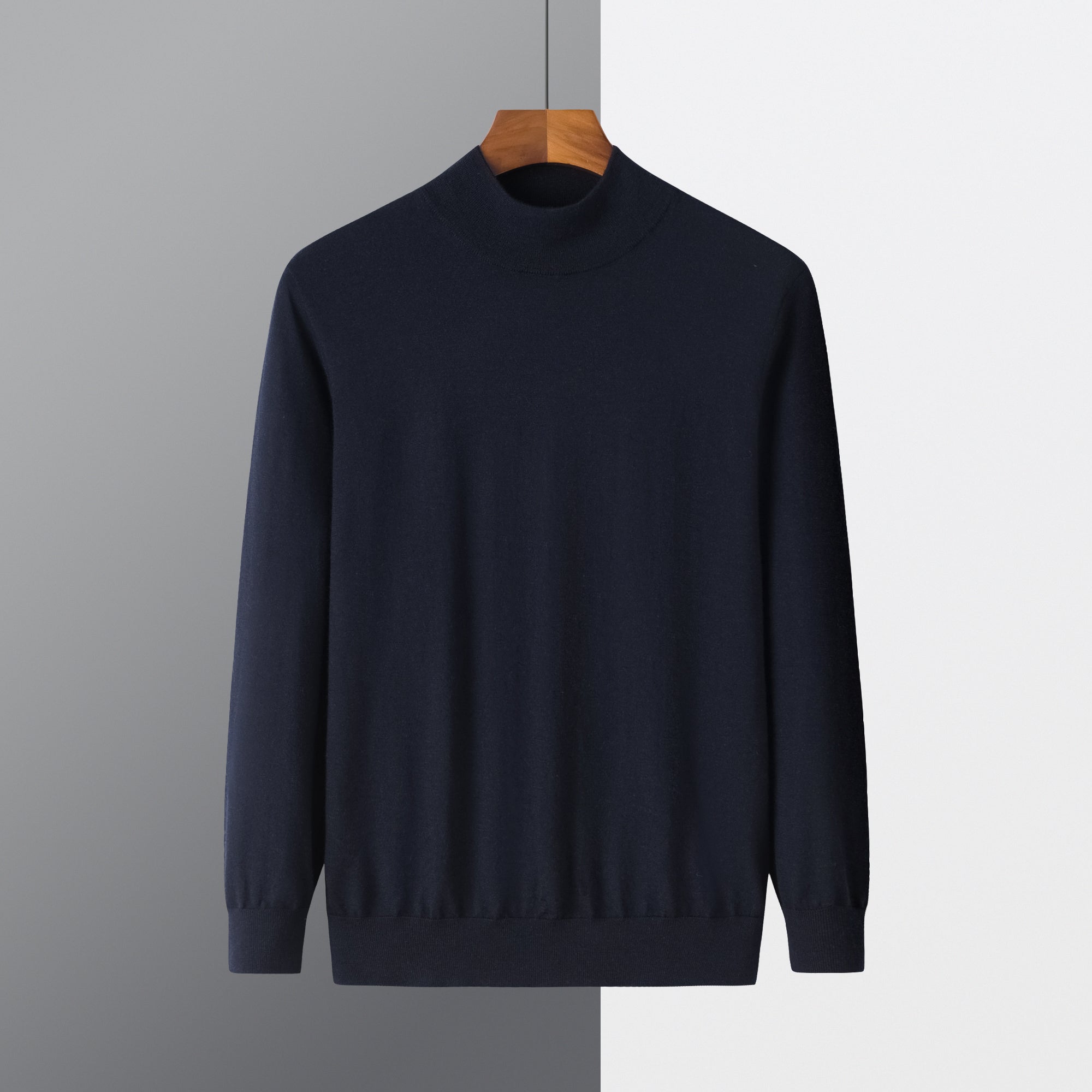 Worsted Half Turtleneck Pullover