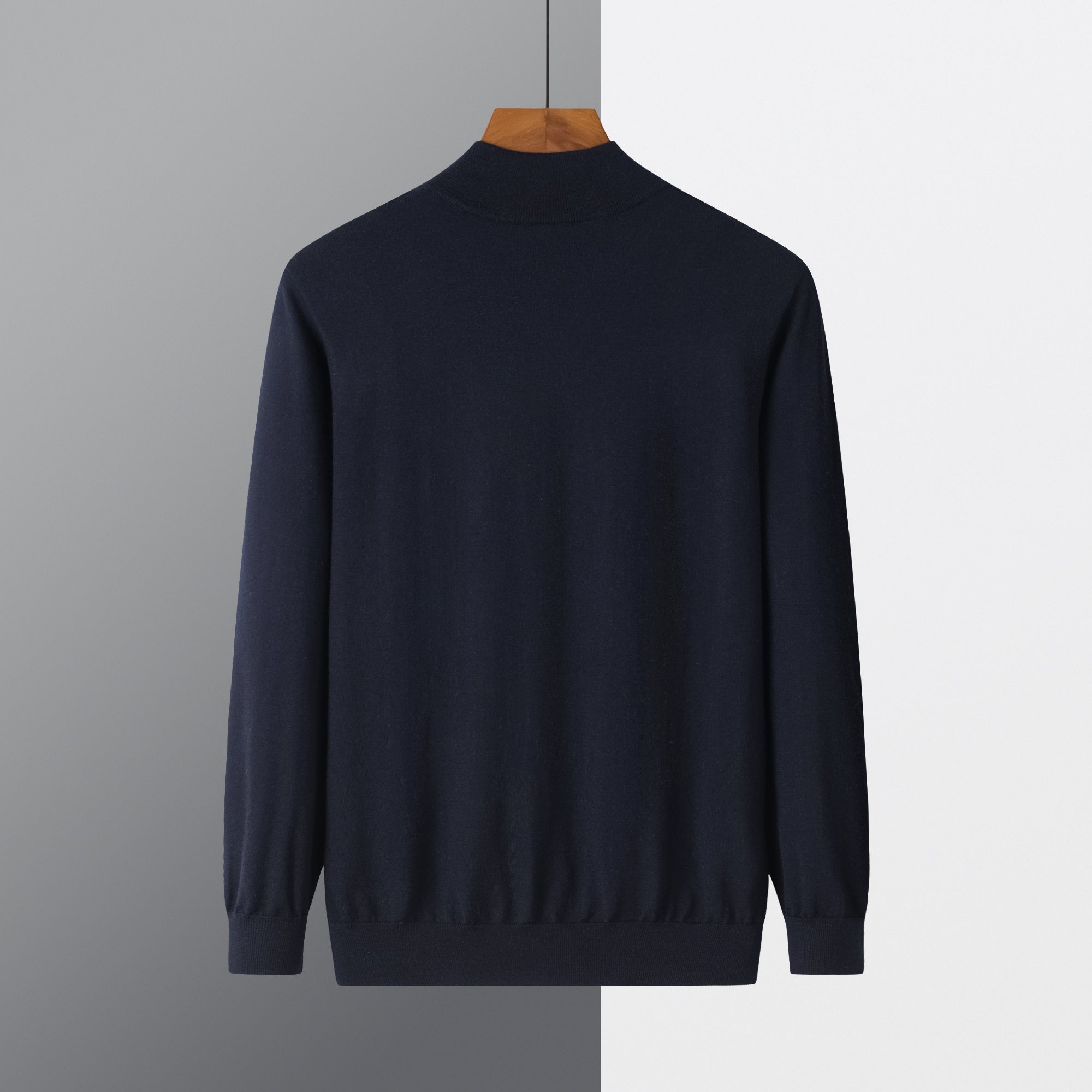 Worsted Half Turtleneck Pullover