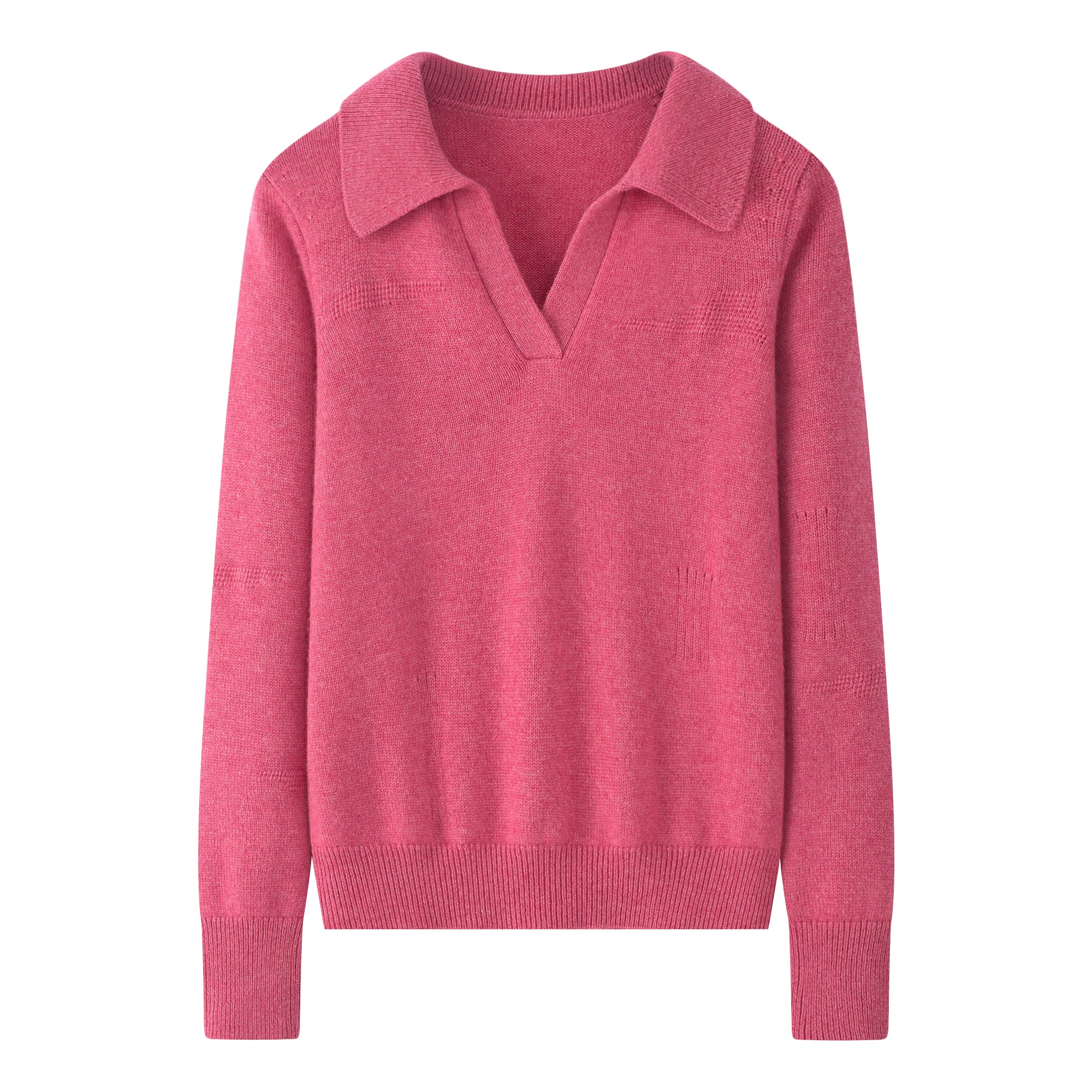 Lapel Thickened Floral Pullover